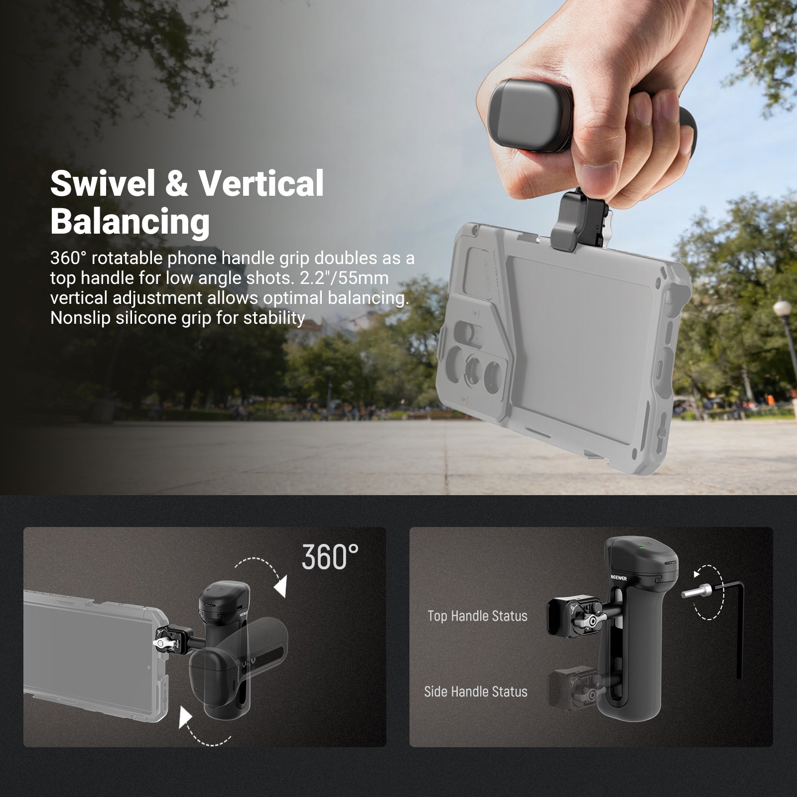 NEEWER PA148/PA148E Quick Release Side Handle
