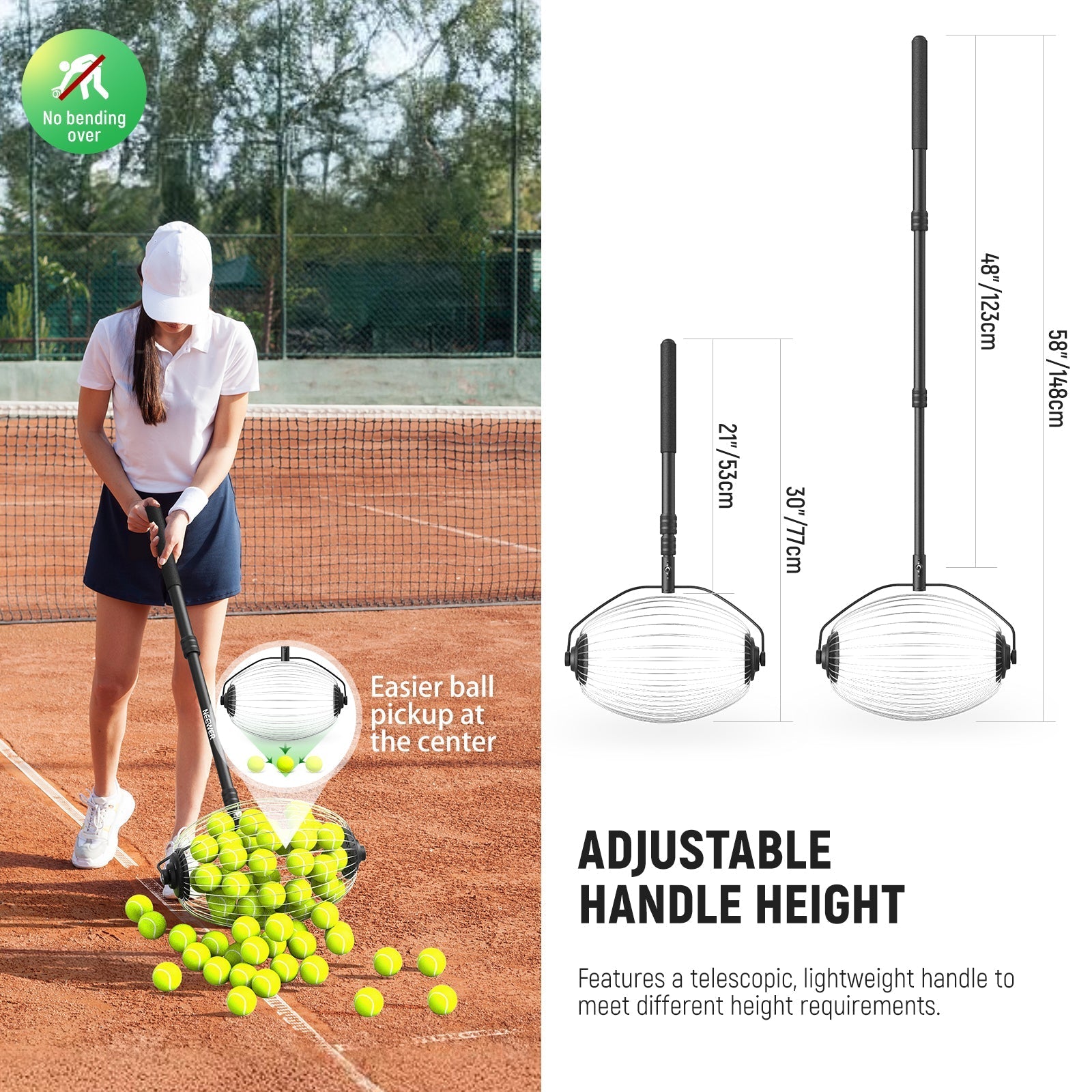 NEEWER TB01S Tennis Ball Collector Roller