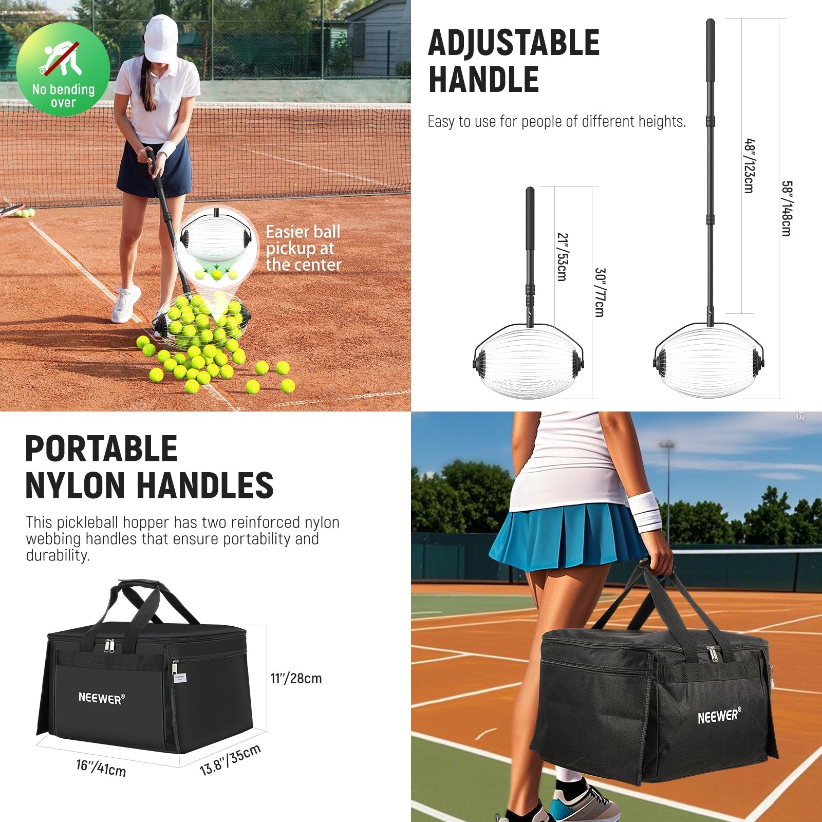 NEEWER TB01S Tennis Ball Collector Roller