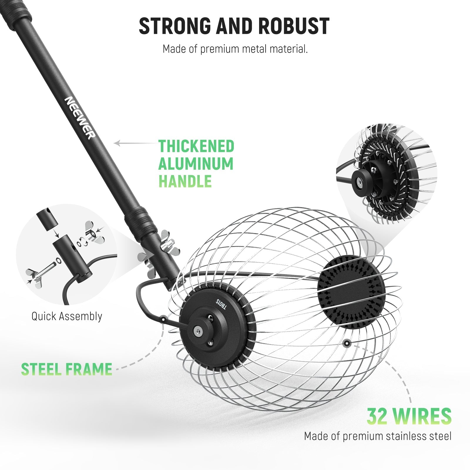 NEEWER TB01S Tennis Ball Collector Roller