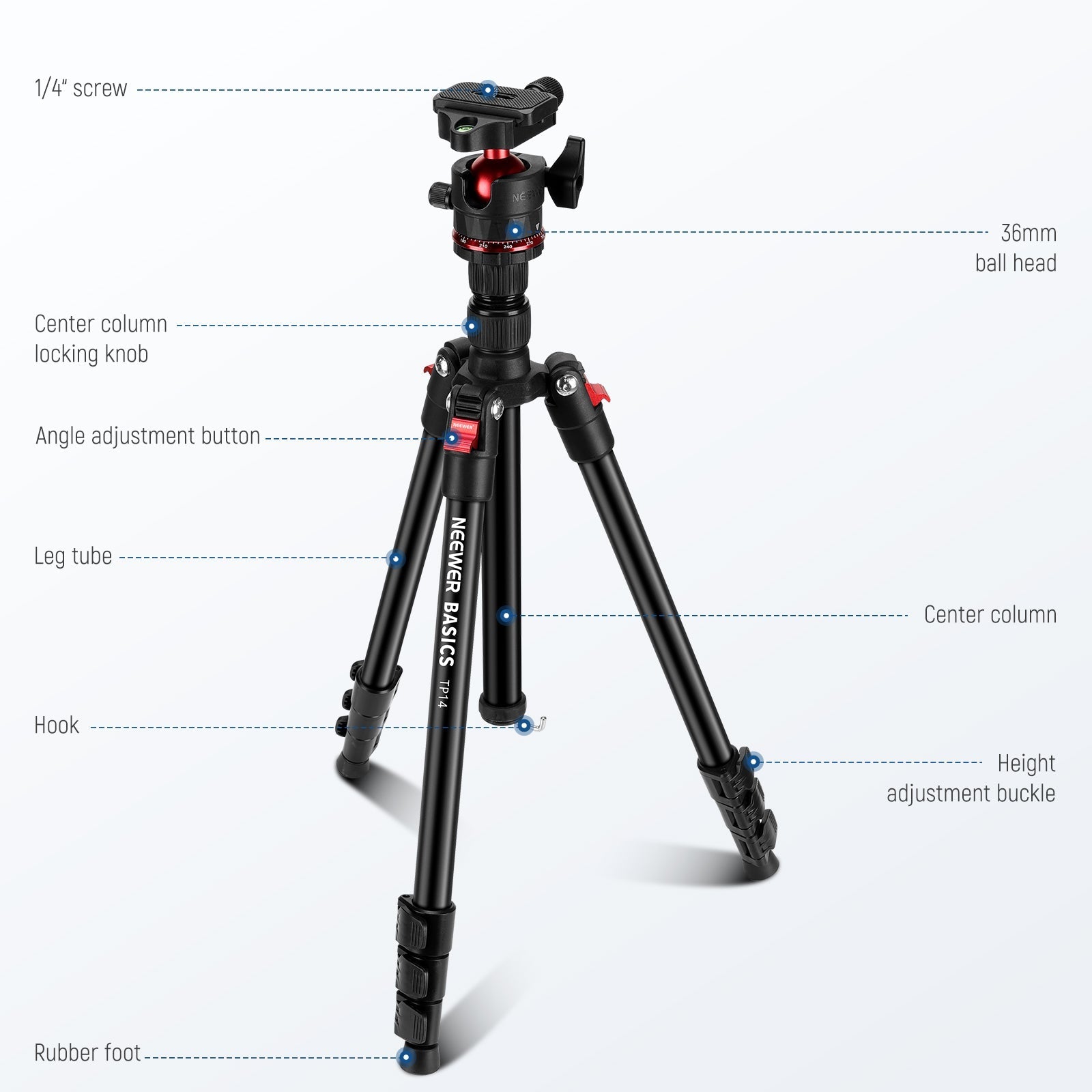 NEEWER BASICS TP14 Travel Tripod
