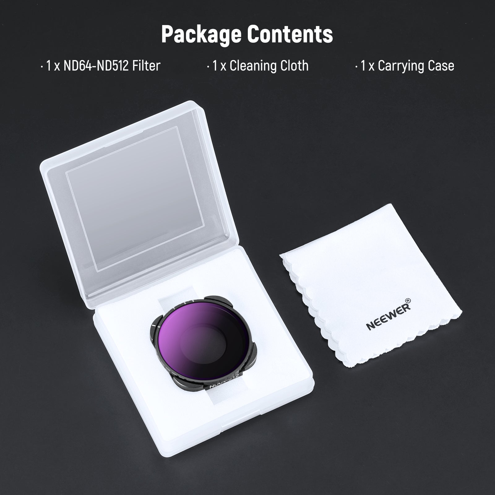 NEEWER Variable ND Filter Compatible with GoPro Hero 13 12 11 10 9