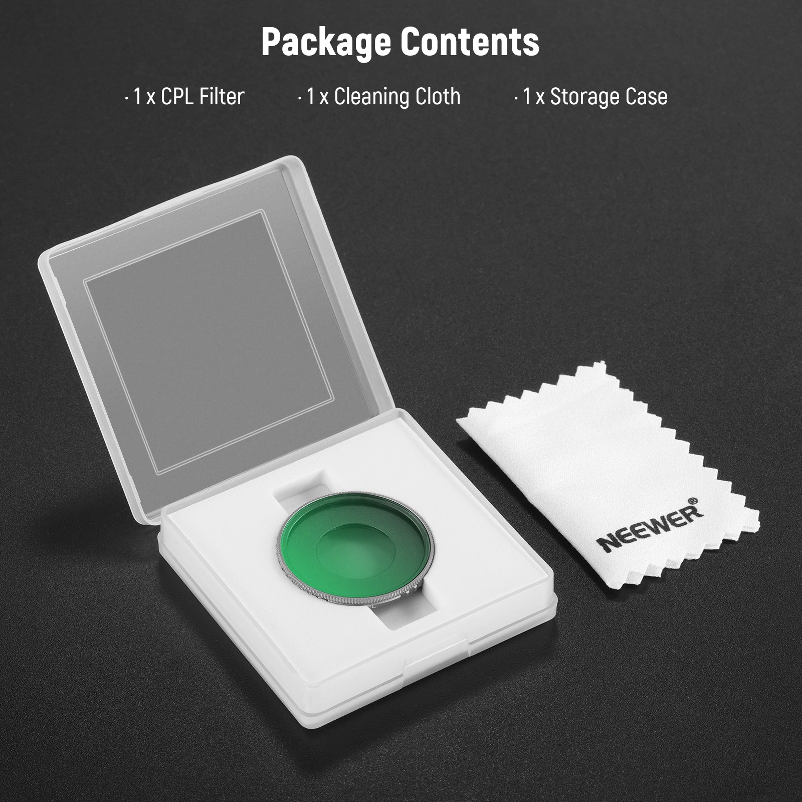 NEEWER CPL/Black Diffusion Filter For DJI Osmo Action 5 Pro & Action 4