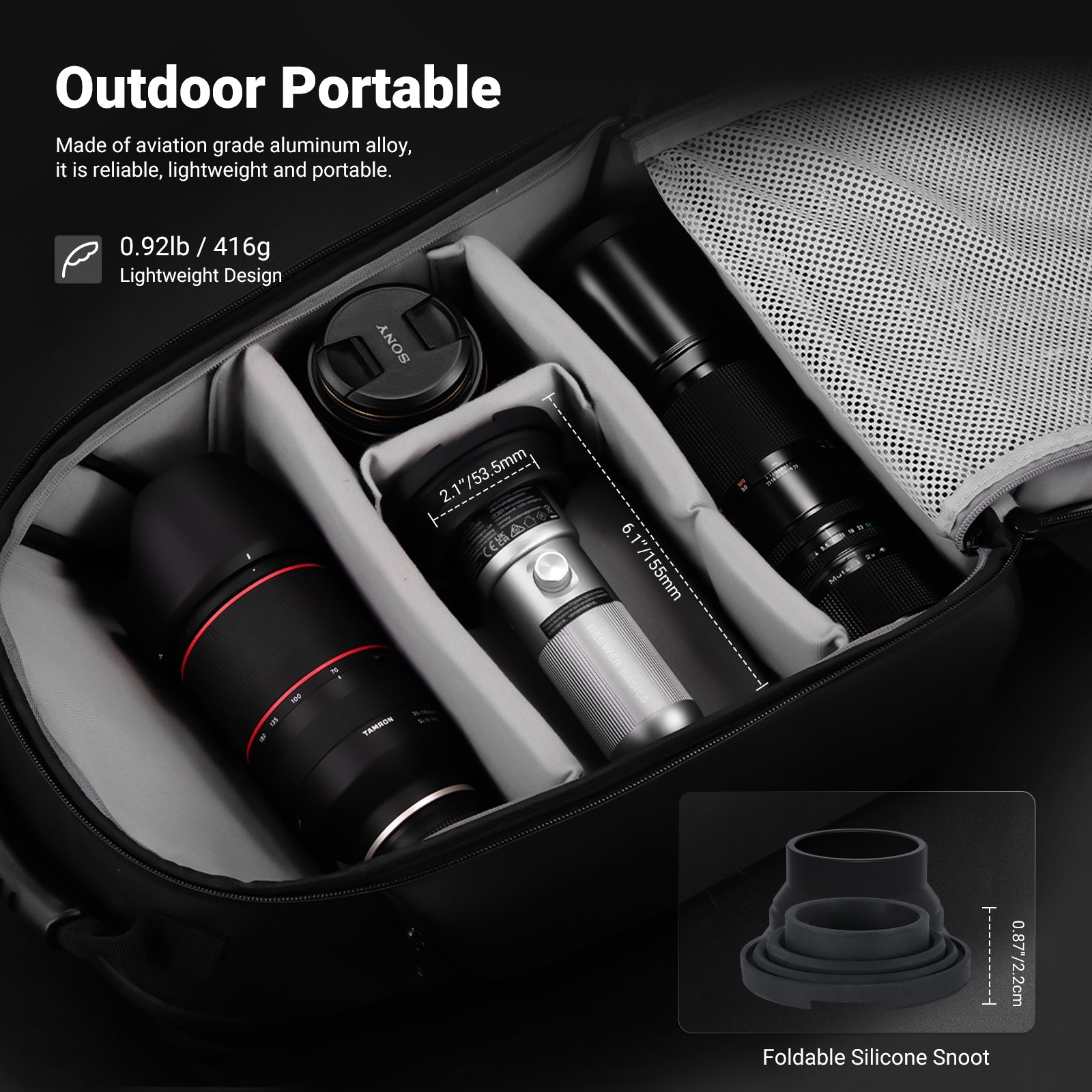 NEEWER BASICS FL10 Portable Photography Flashlight Kit