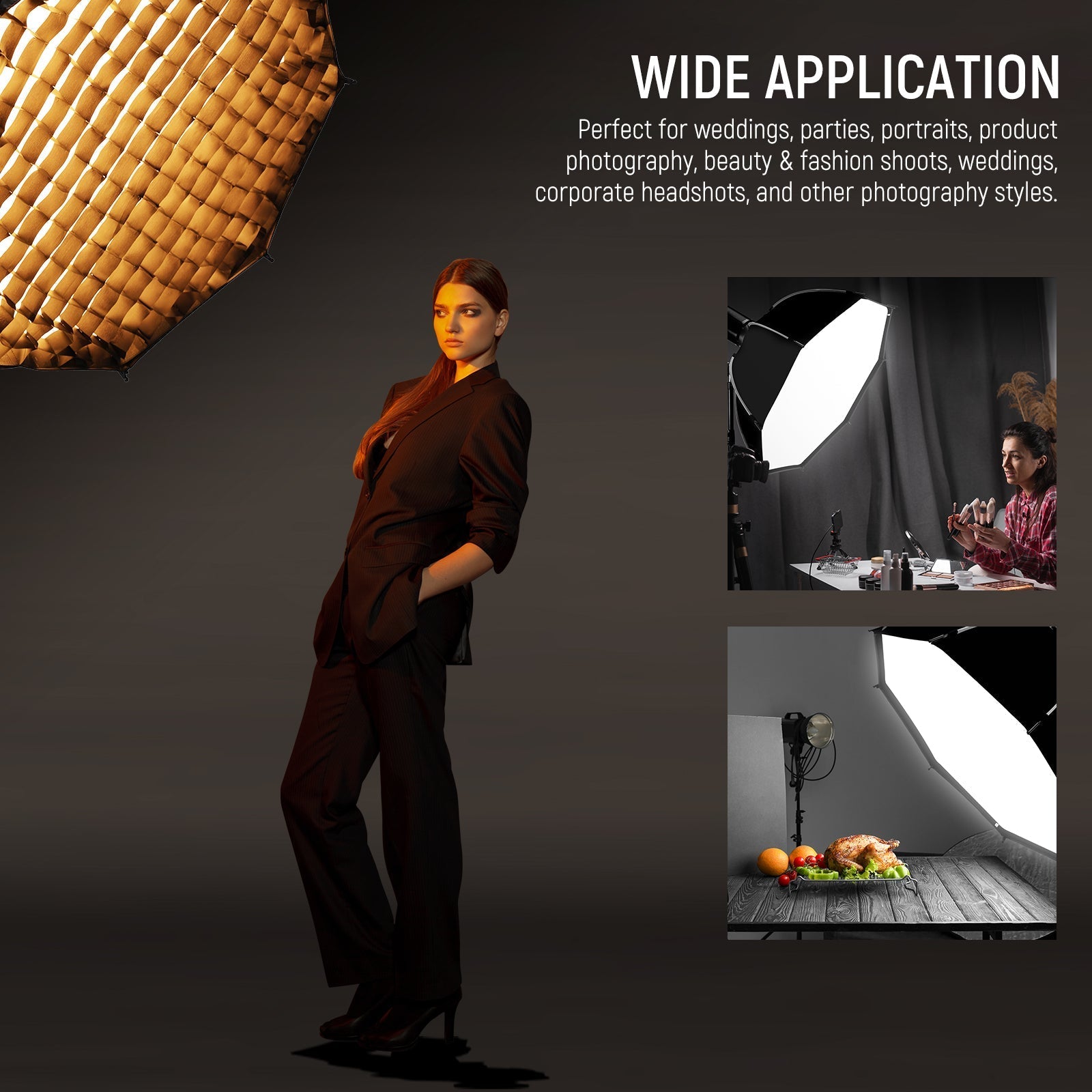 NEEWER 45CM/65CM/90CM Quick Release Octagonal Softbox