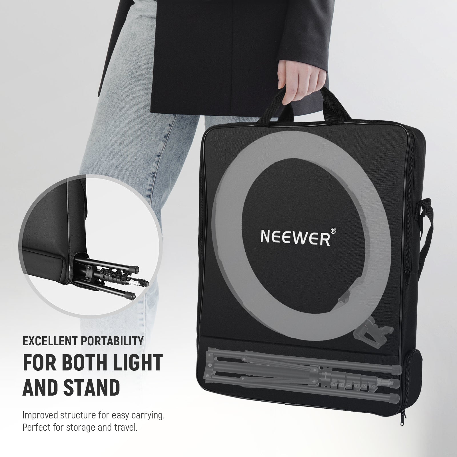 NEEWER RGB18 II 18 Inch RGB LED Ring Light With APP Control
