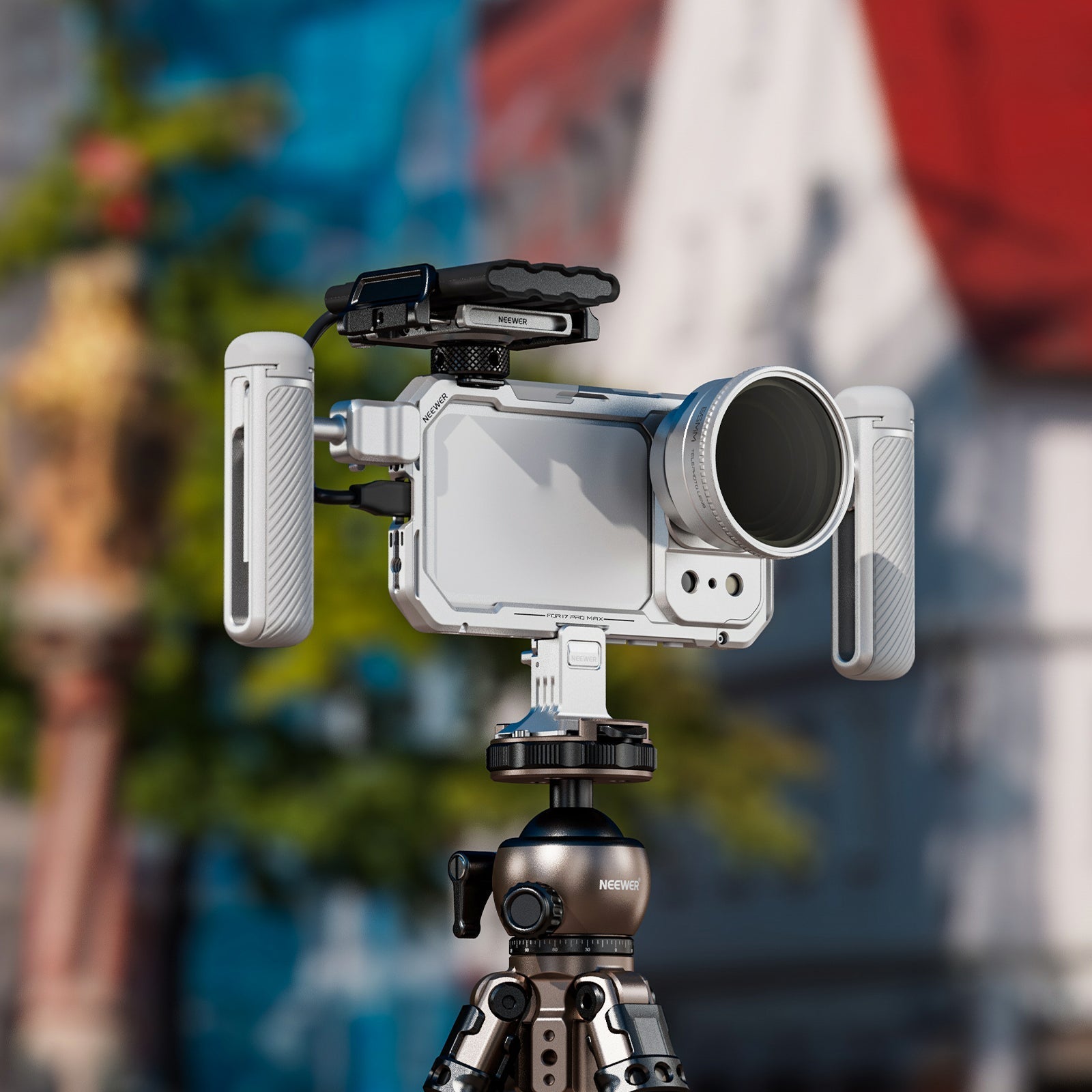 NEEWER PA045E Side Handle with Bluetooth Remote Shutter