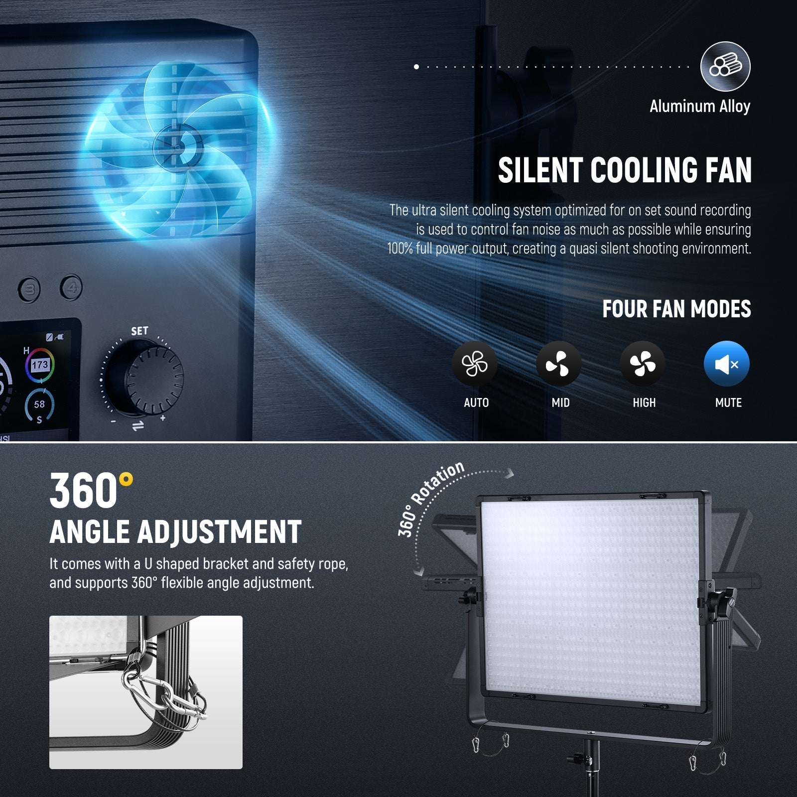 NEEWER AP150C 150W RGB LED Panel Video Light Kit