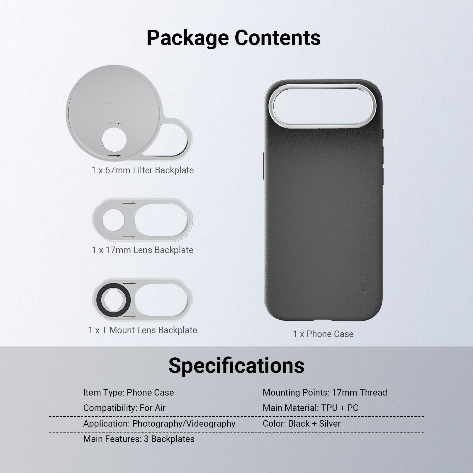 NEEWER PA162 Phone Case for iPhone 17 Air