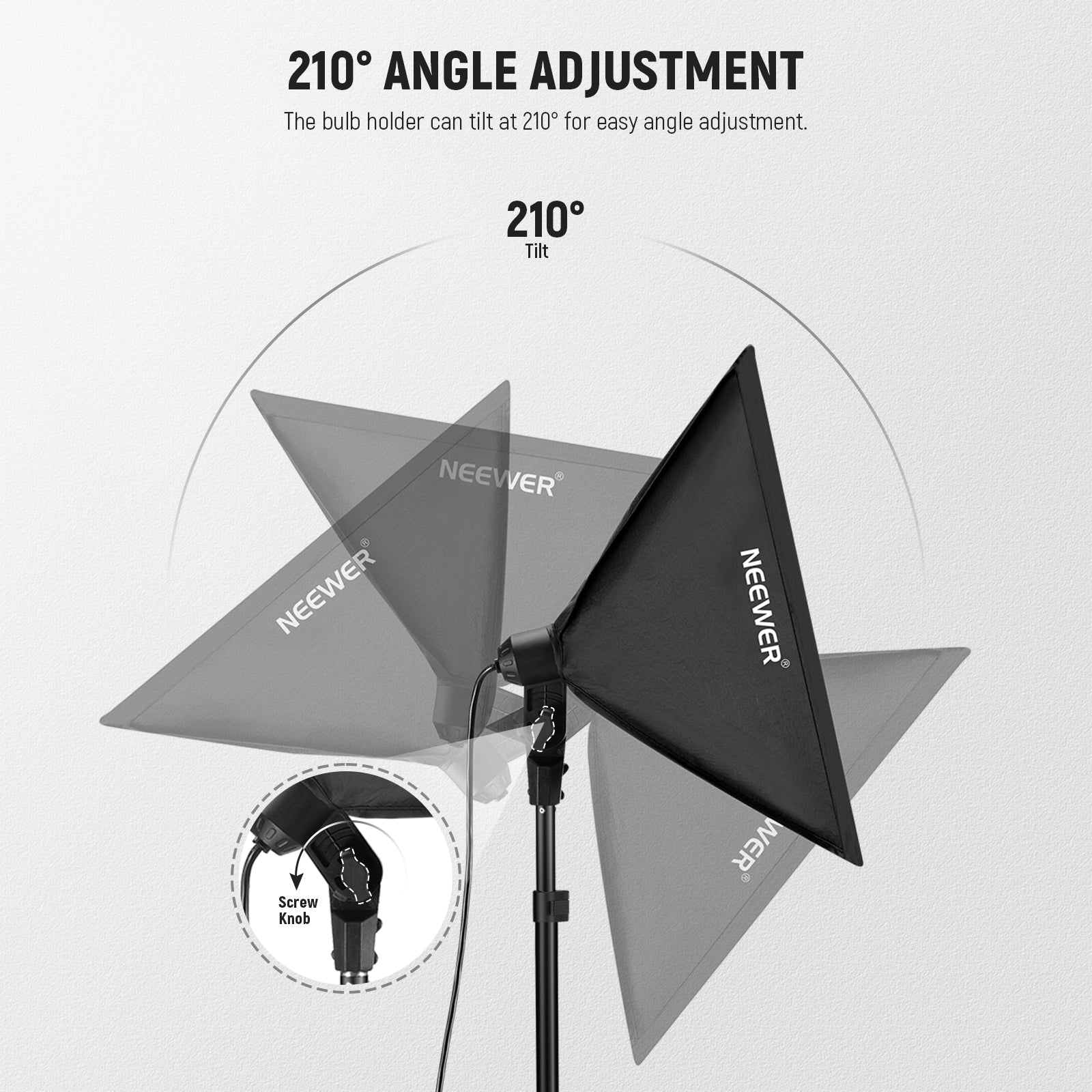 NEEWER NK200 24x24"/60x60CM 700W Photography Softbox Kit