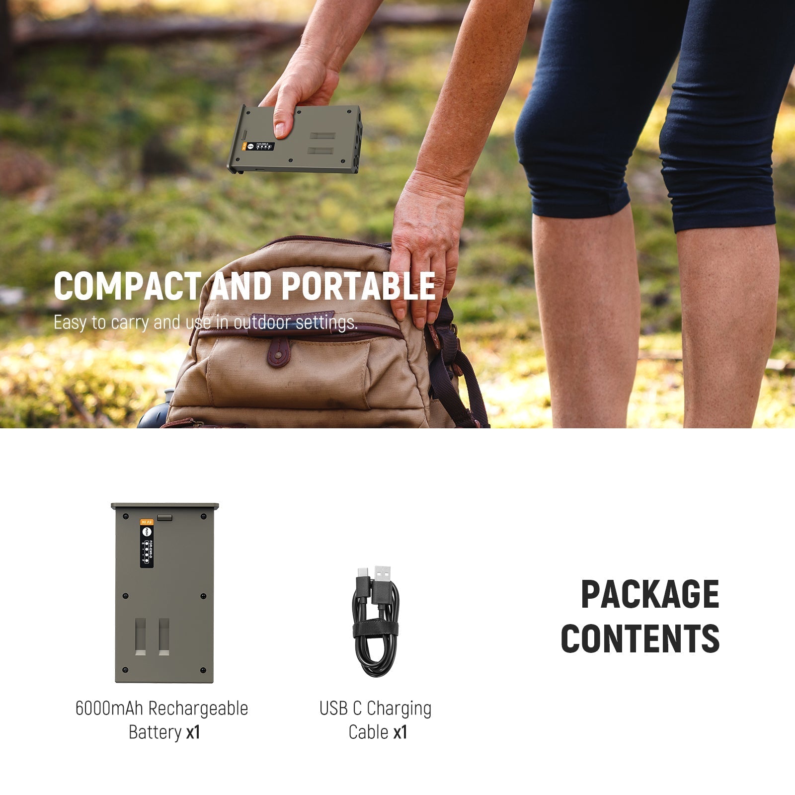 NEEWER EM6-D Hunting Camera Battery Pack for Reveal X Gen 3.0/X Pro/X Gen 2.0/SK/XB