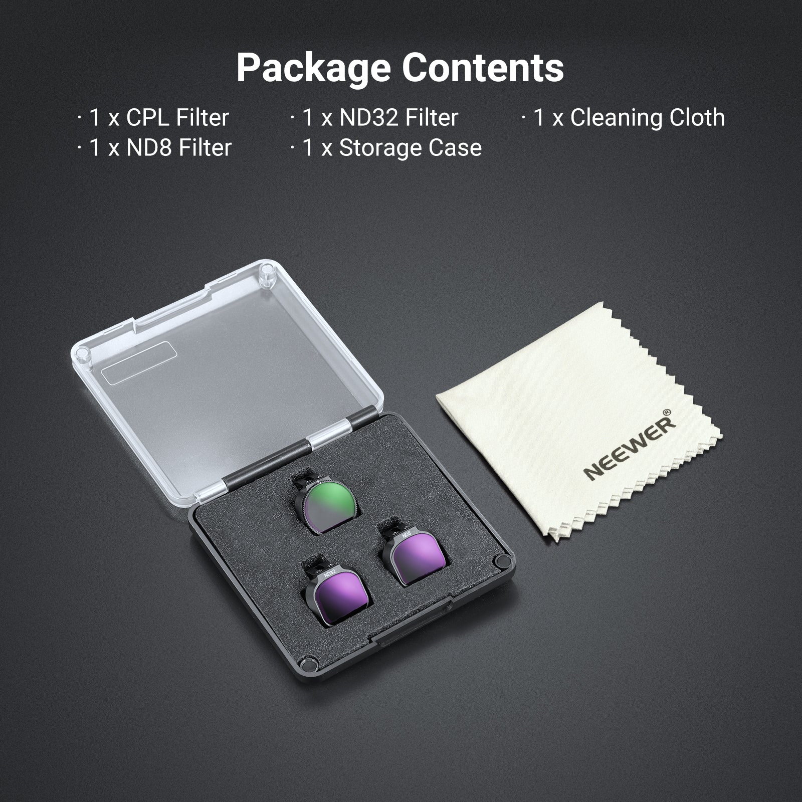 NEEWER Filter Set Compatible with DJI NEO 2