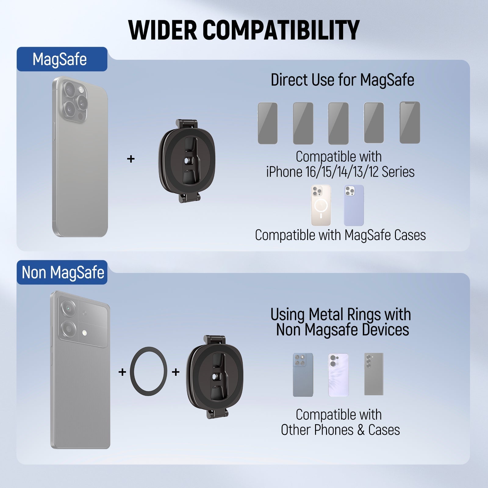 NEEWER PA095 Dual Magnetic Phone Holder