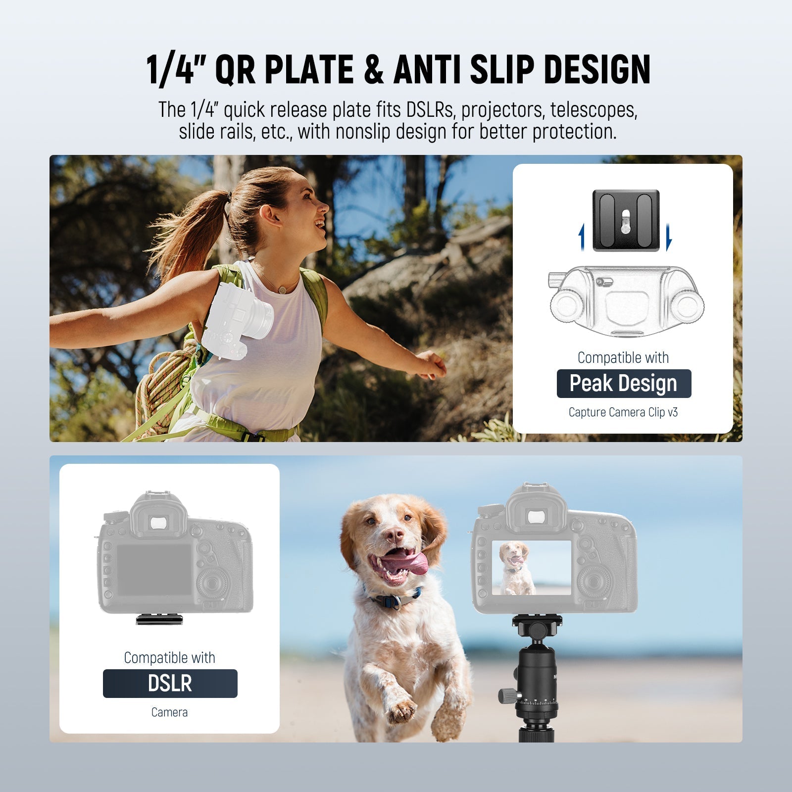 NEEWER TP39 65" Carbon Fiber Camera Tripod