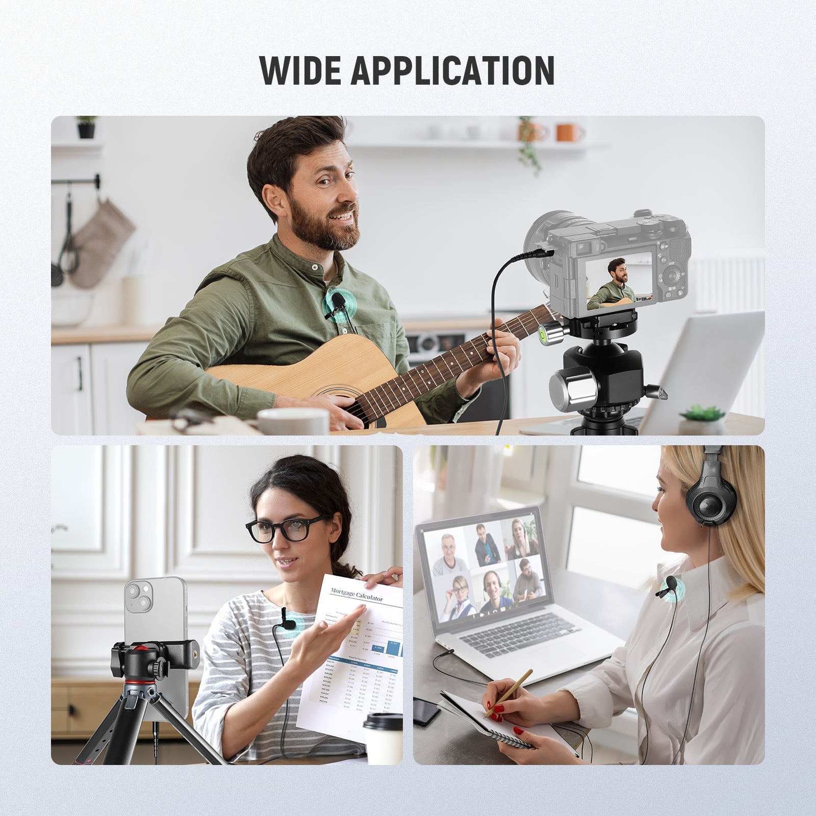 NEEWER CM10 Plug & Play 3.5mm TRRS Lavalier Microphone for Camera/Smartphone