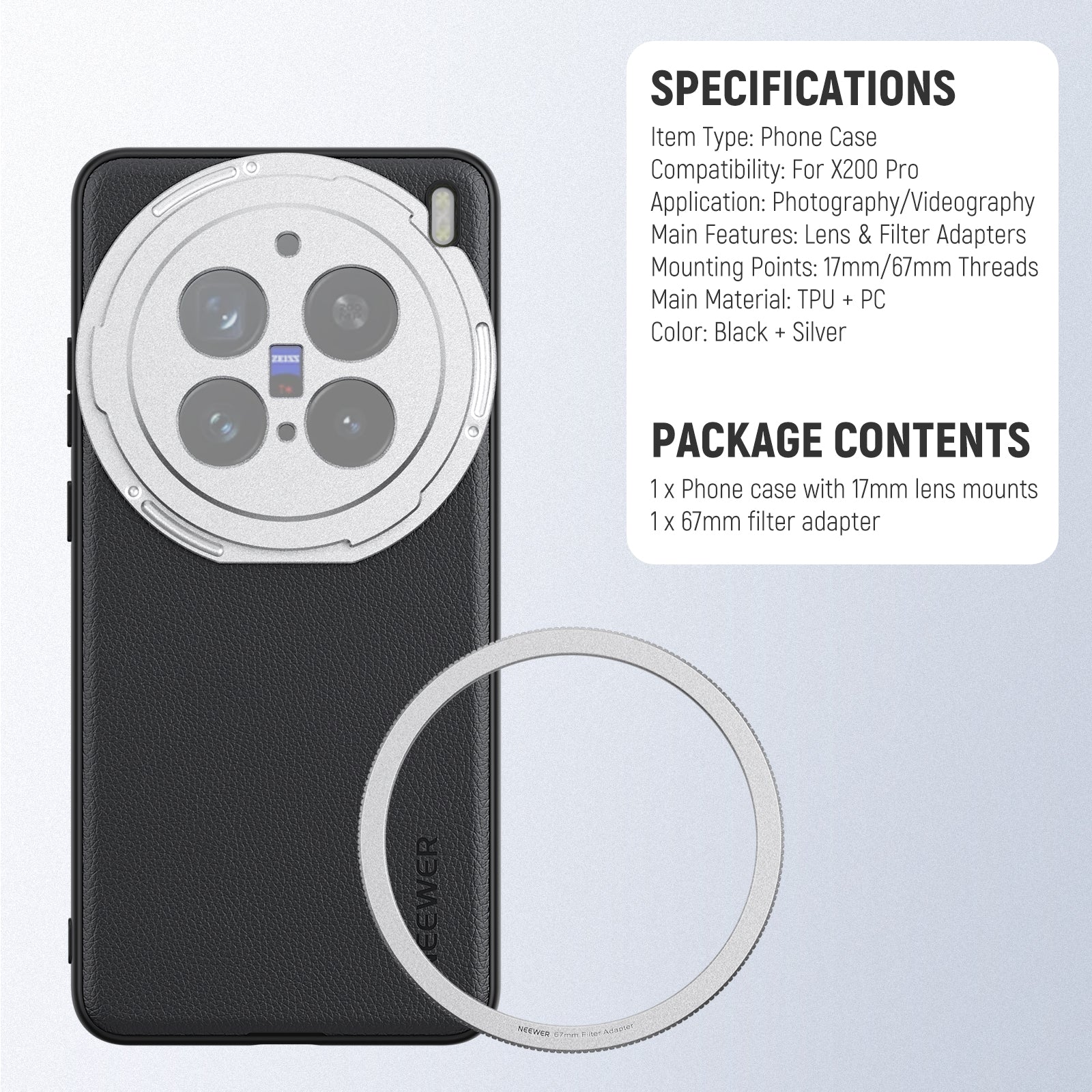 NEEWER PA114/PA115 Phone Case For VIVO X200 Ultra/Pro