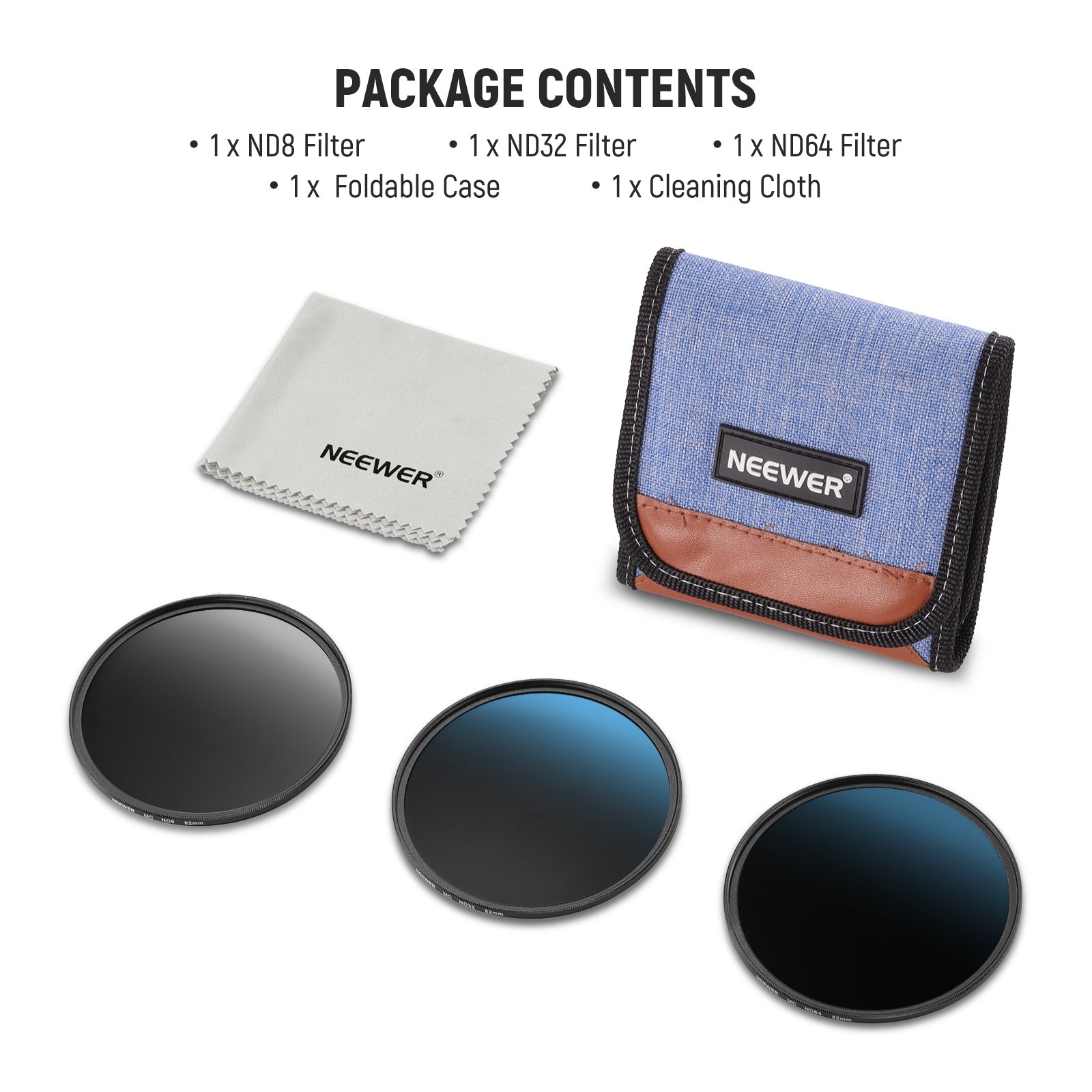 NEEWER 3 Packs ND Filter Set