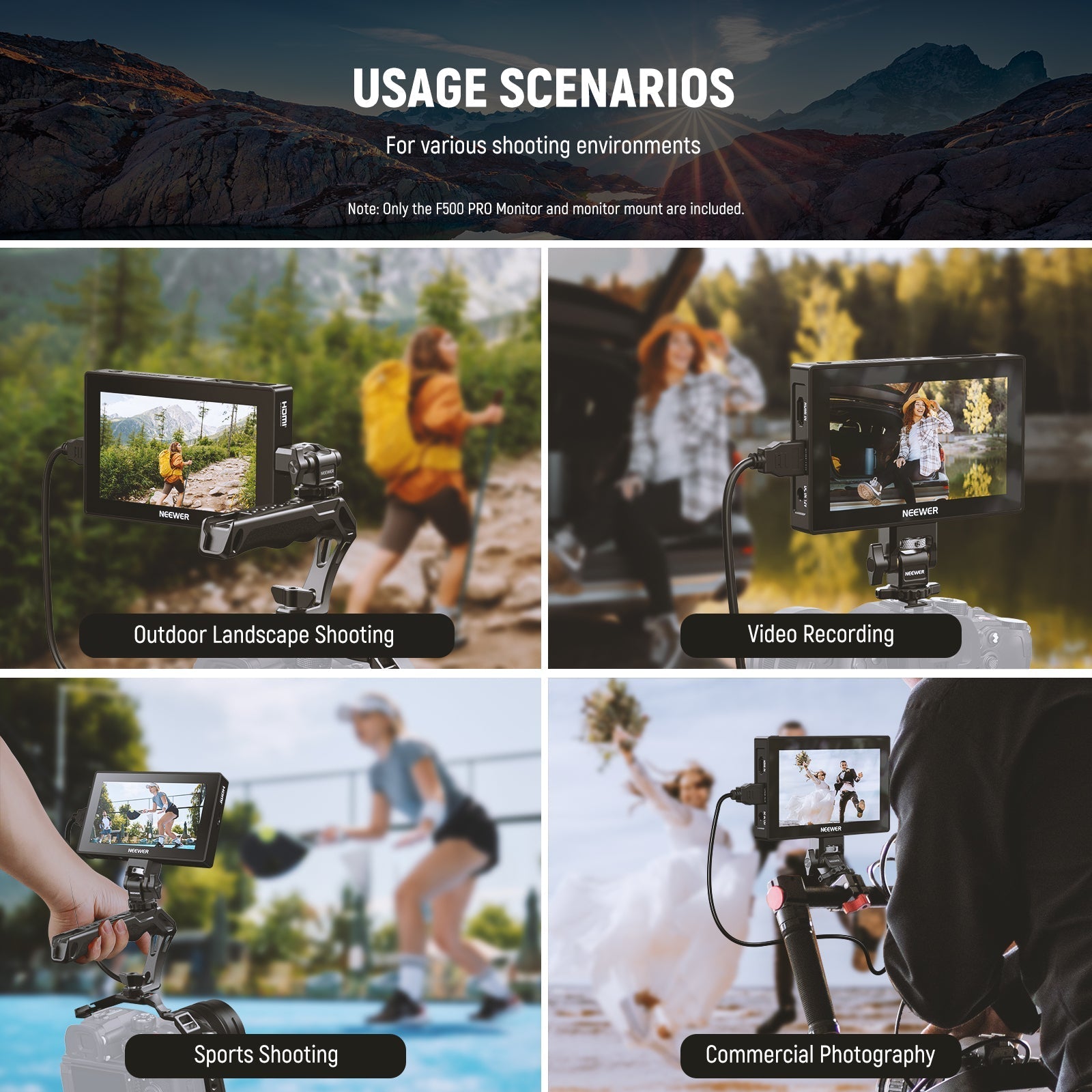 NEEWER F500 PRO LED 5.5" Camera Touch Screen Monitor