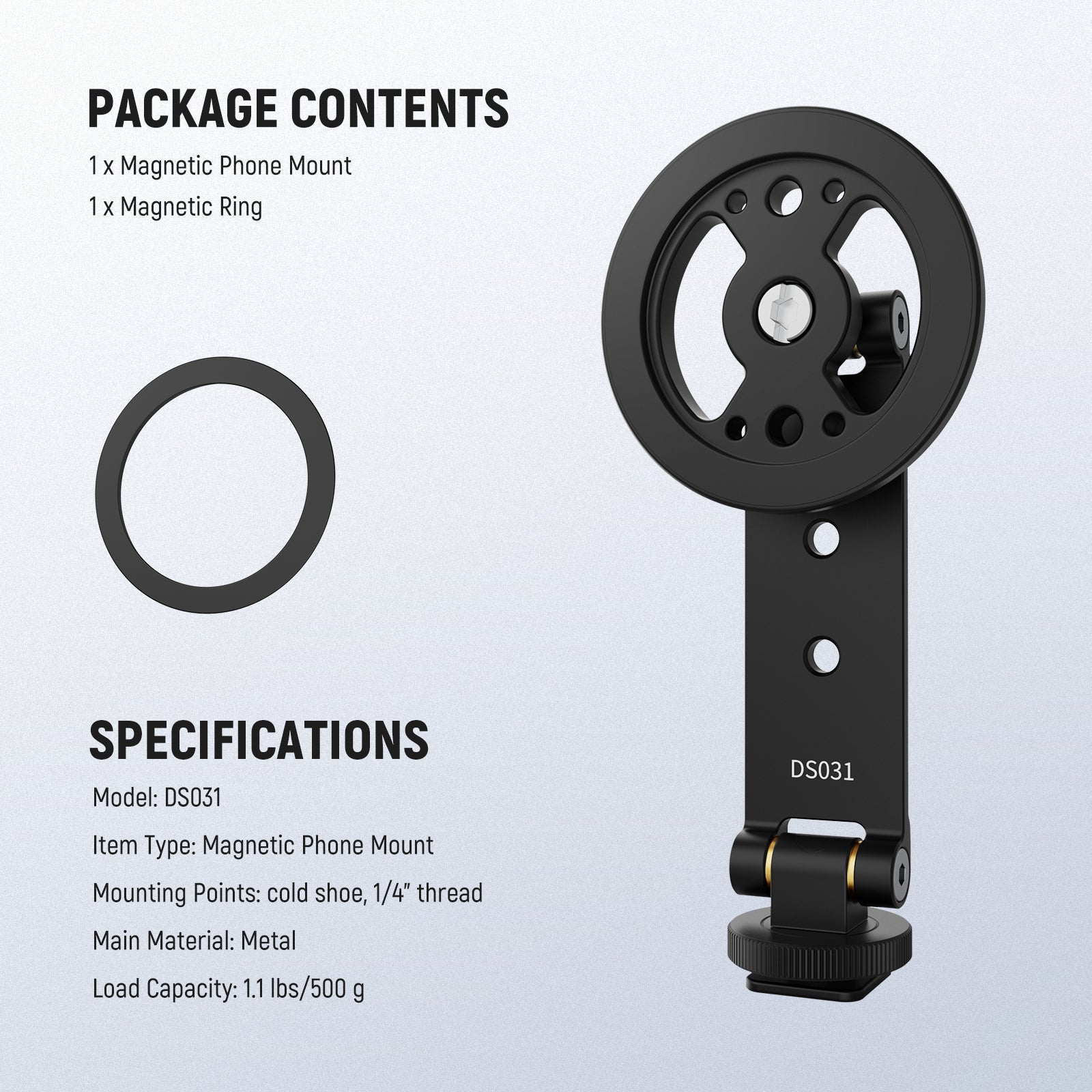 NEEWER DS031 Magnetic Phone Tripod Mount