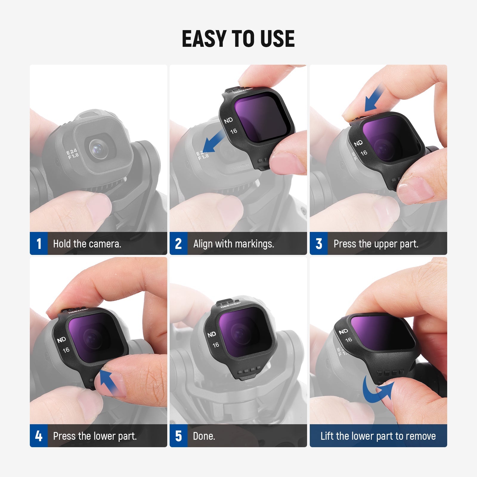 NEEWER Filter Set Compatible with DJI Mini 5 Pro Drone