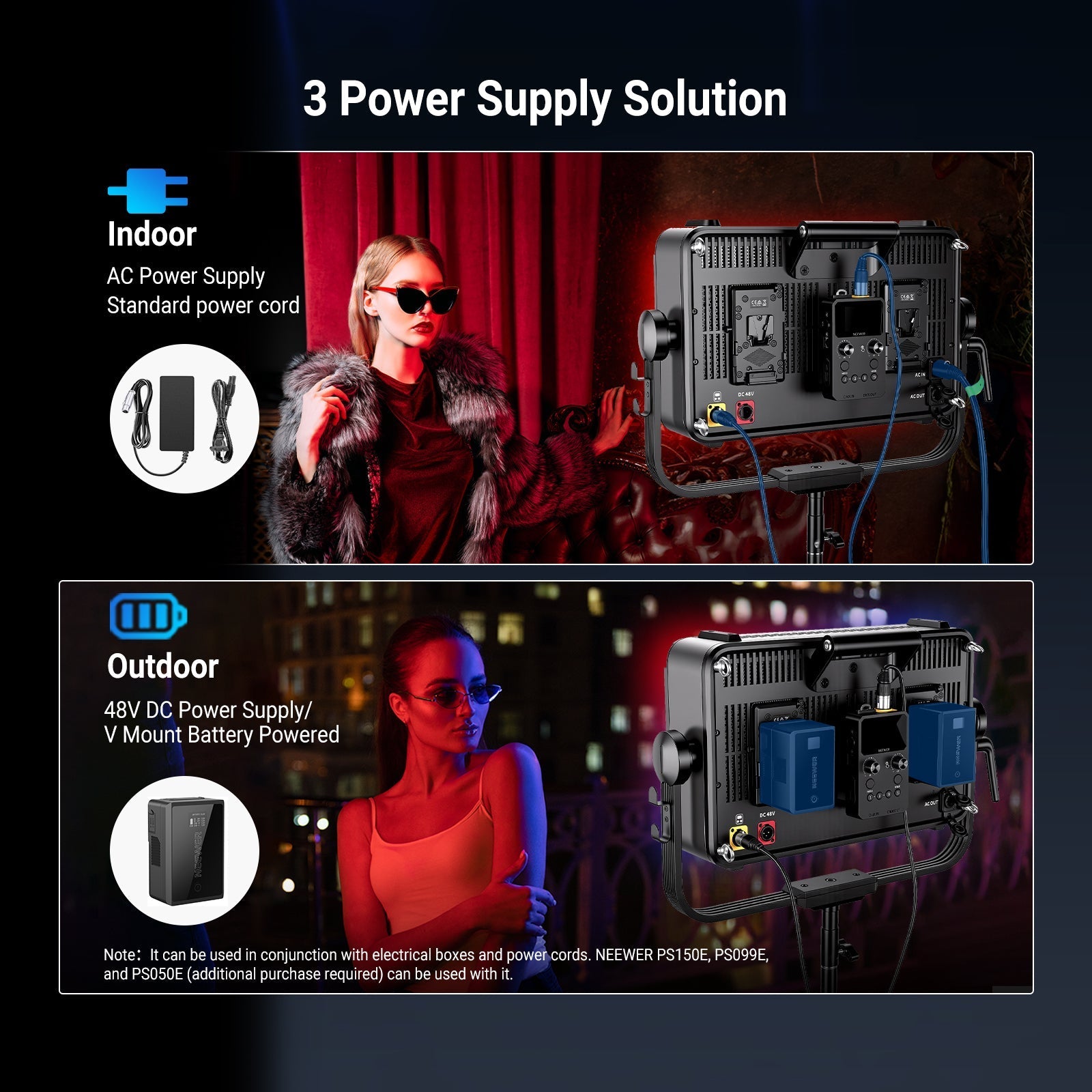 NEEWER AP300C 370W RGB LED Panel Video Light Kit | Pre-order