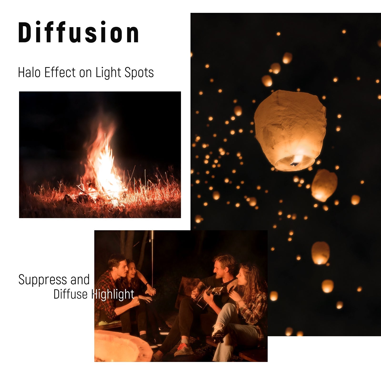 NEEWER Black Diffusion 1/4 Cinematic Effect Filter