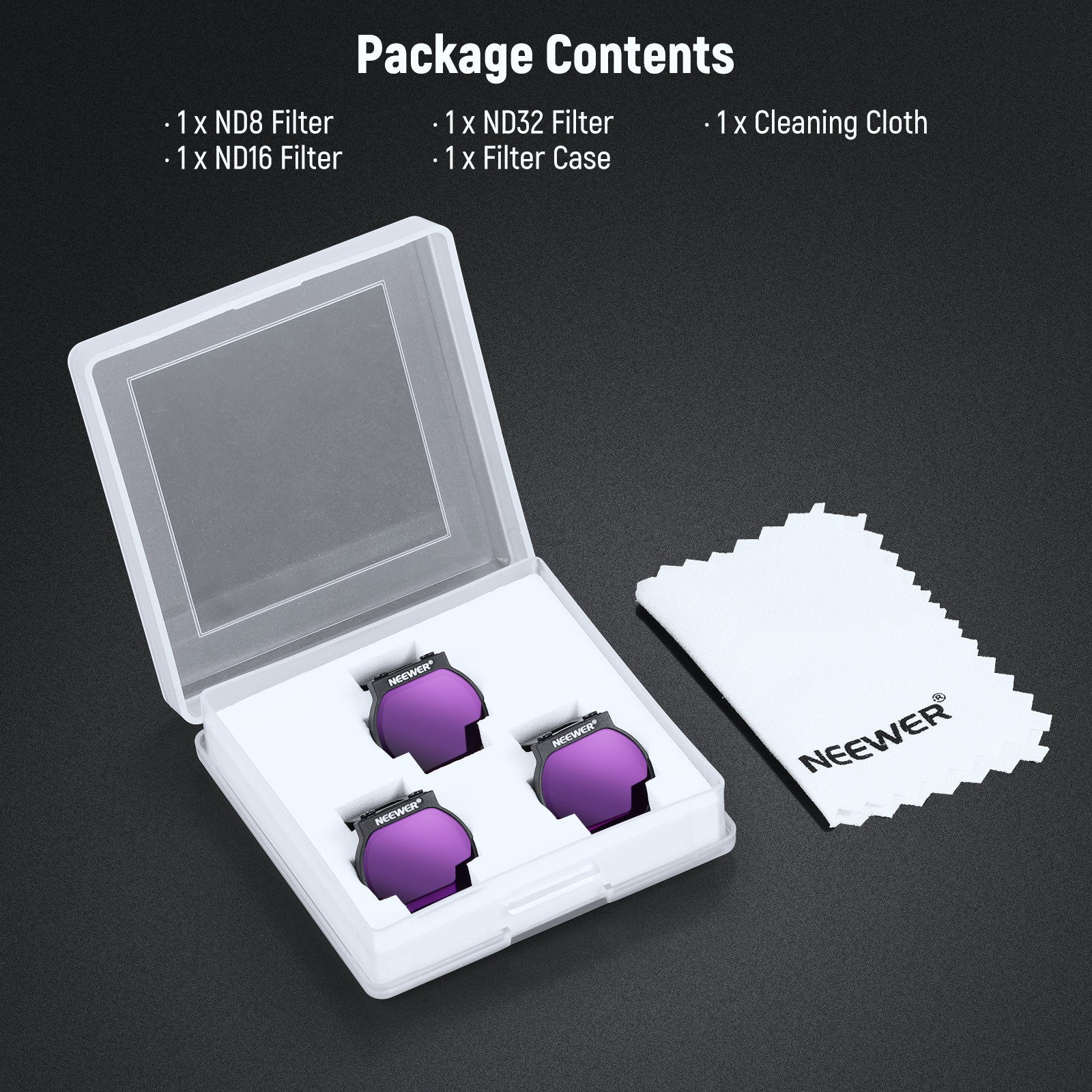 NEEWER FL-N32/FL-N31/FL-N28 ND Filter Set for DJI NEO Drone