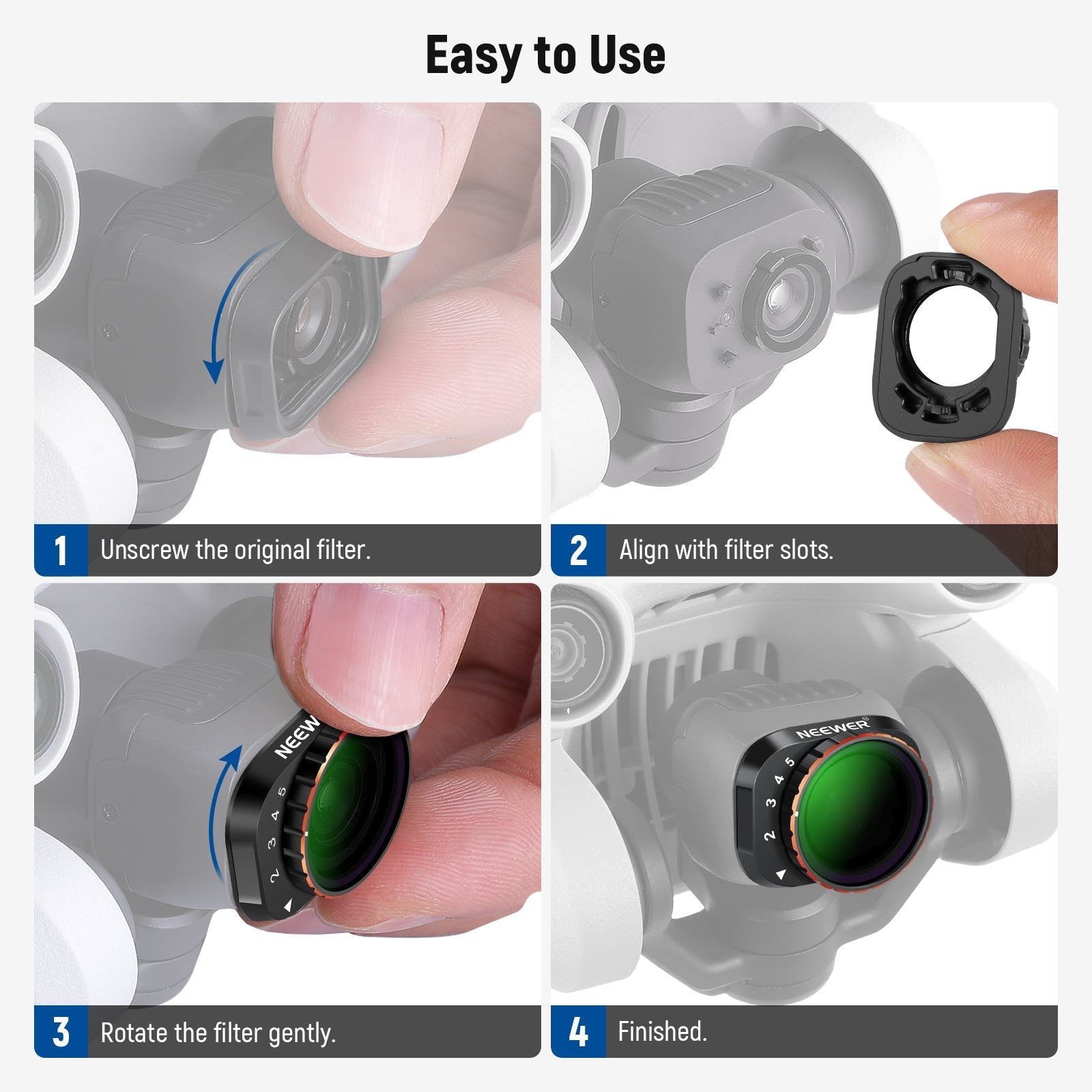 NEEWER Variable ND Filter Set For DJI Mini 3 / Mini 3 Pro