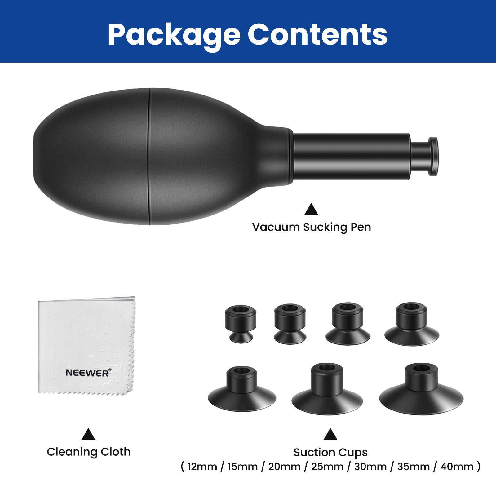 NEEWER 8-in-1 Lens Sucker Kit