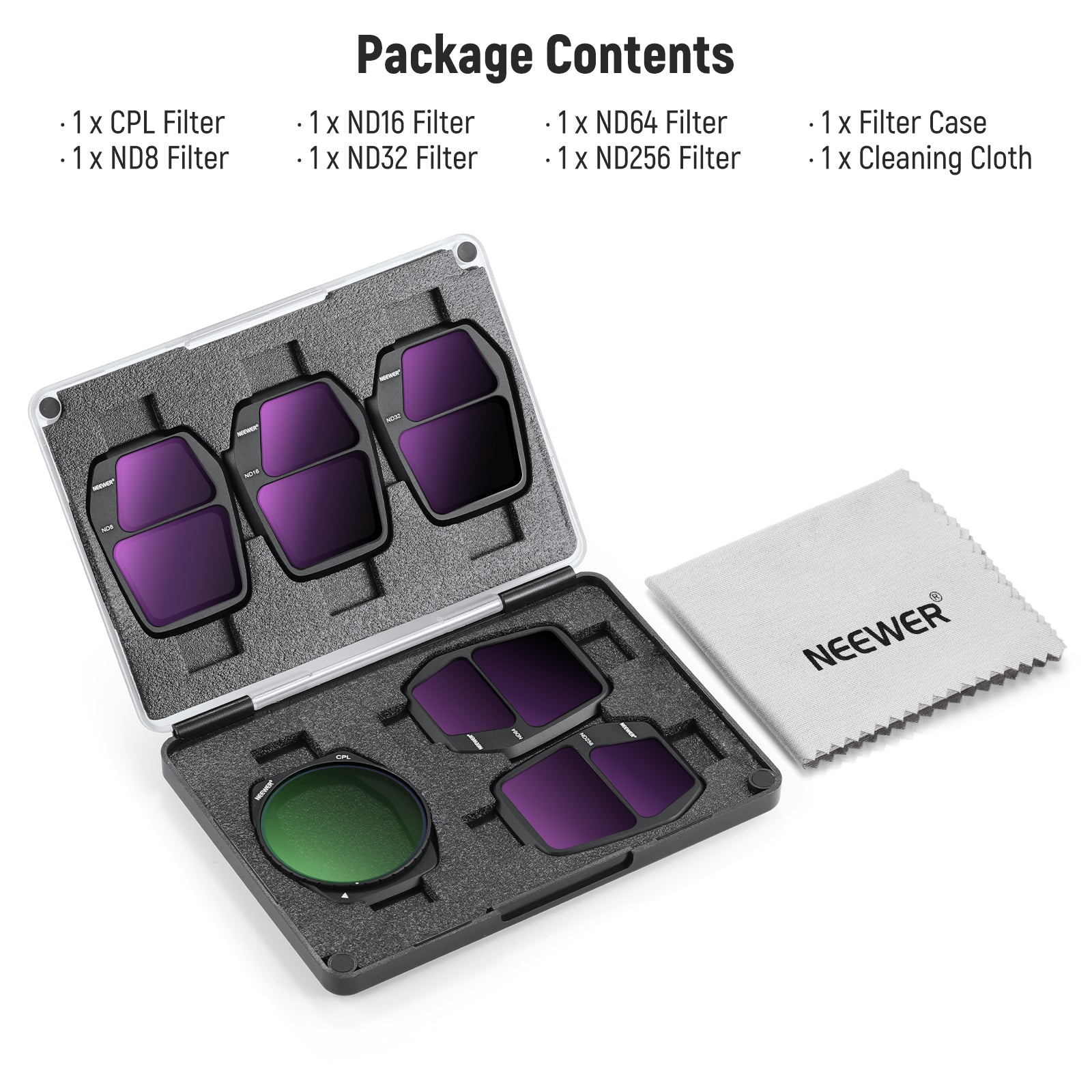 NEEWER FL-A85/FL-A86 ND CPL Filter Set for DJI Air 3S