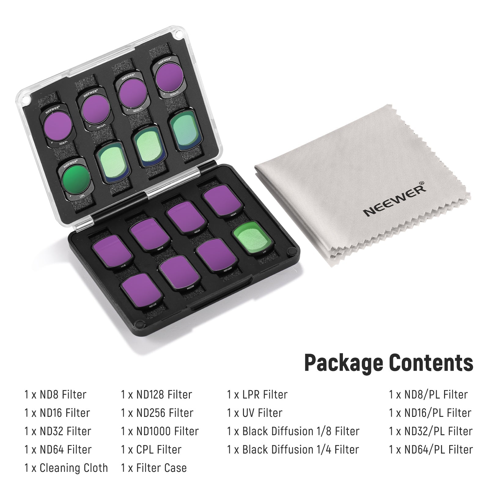 NEEWER FL-B06 16-Pack Filter Set for DJI Osmo Pocket 3 / Pocket 4 & Xtra Muse