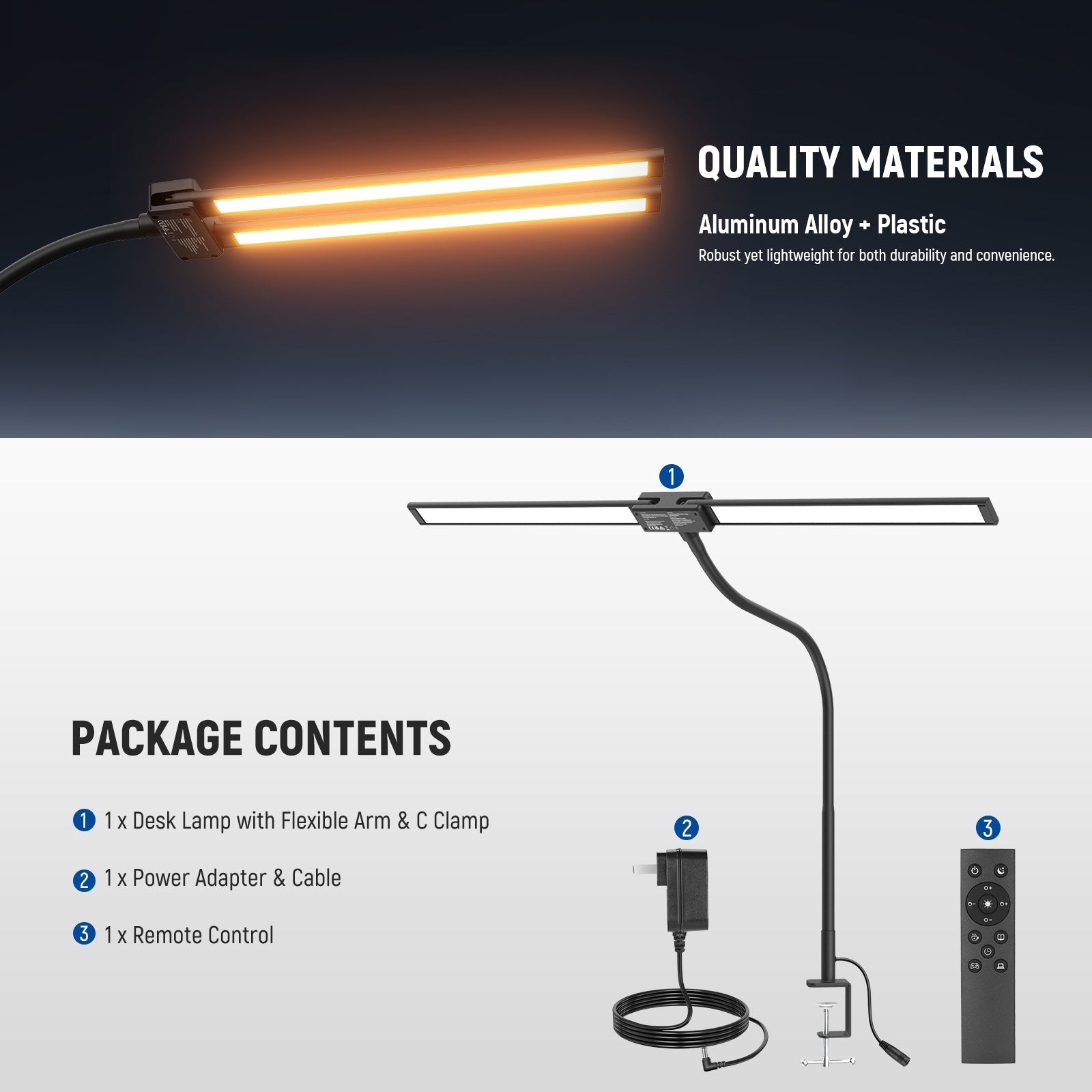 NEEWER ENTRY LEVEL VERSION N21 32" Dual Light Bar Desktop LED Light