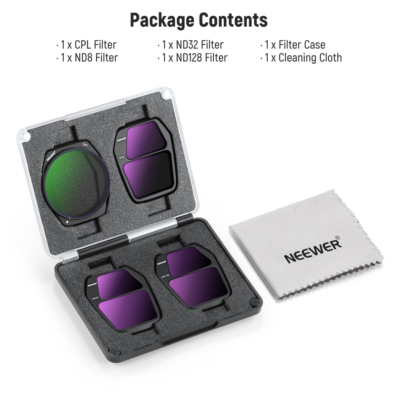NEEWER FL-A85/FL-A86 ND CPL Filter Set for DJI Air 3S