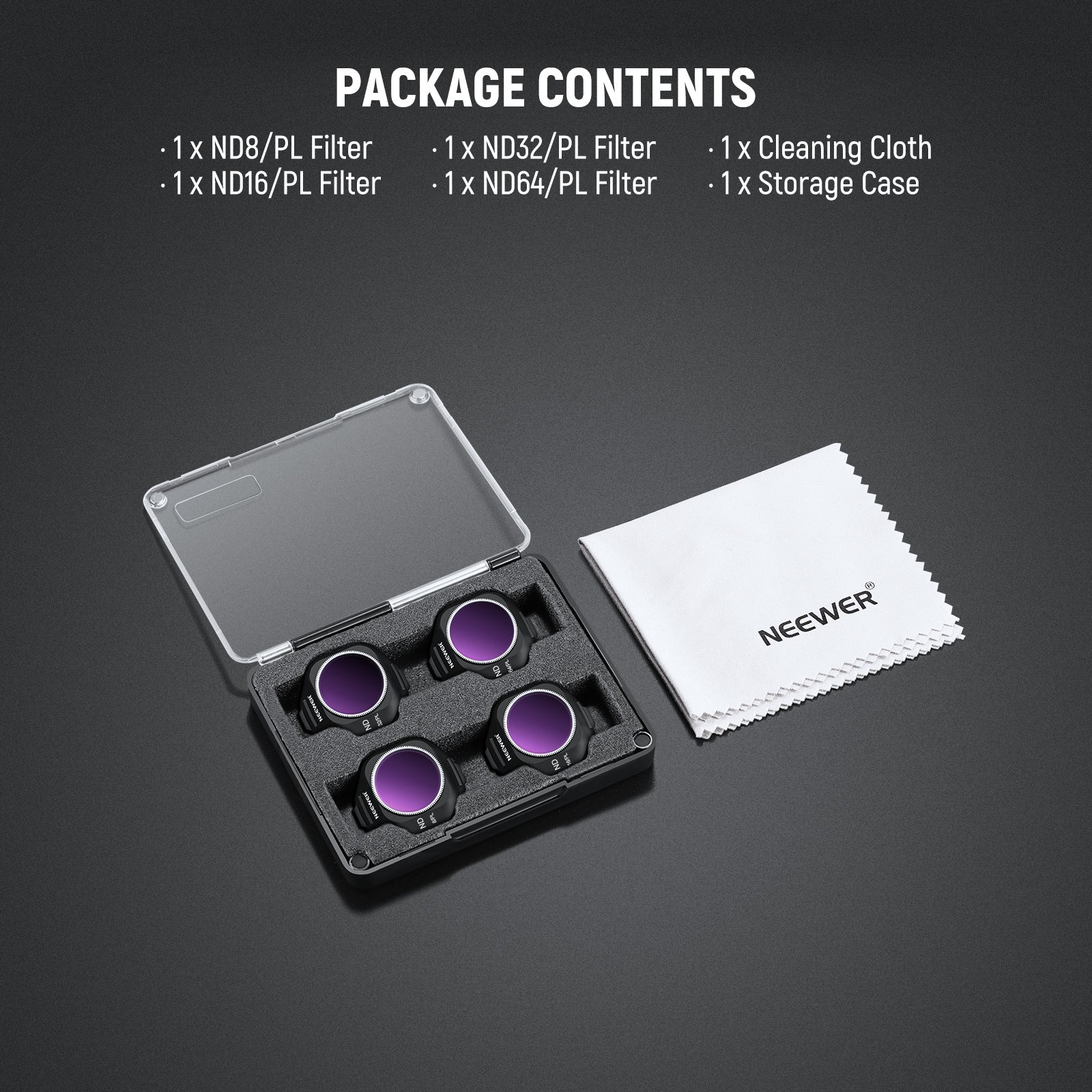NEEWER Filter Set Compatible with DJI Mini 5 Pro Drone