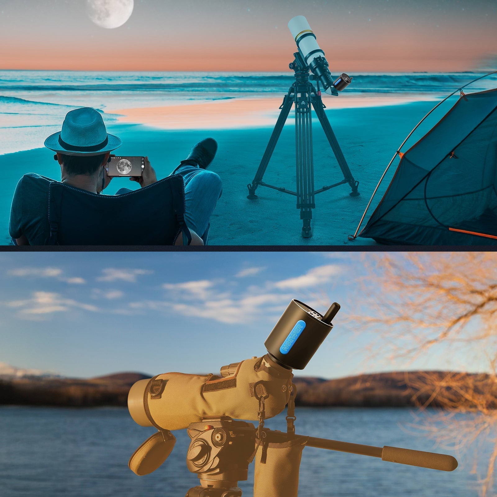 NEEWER LS-T22 1.25" Electronic Telescope Eyepiece with App Control