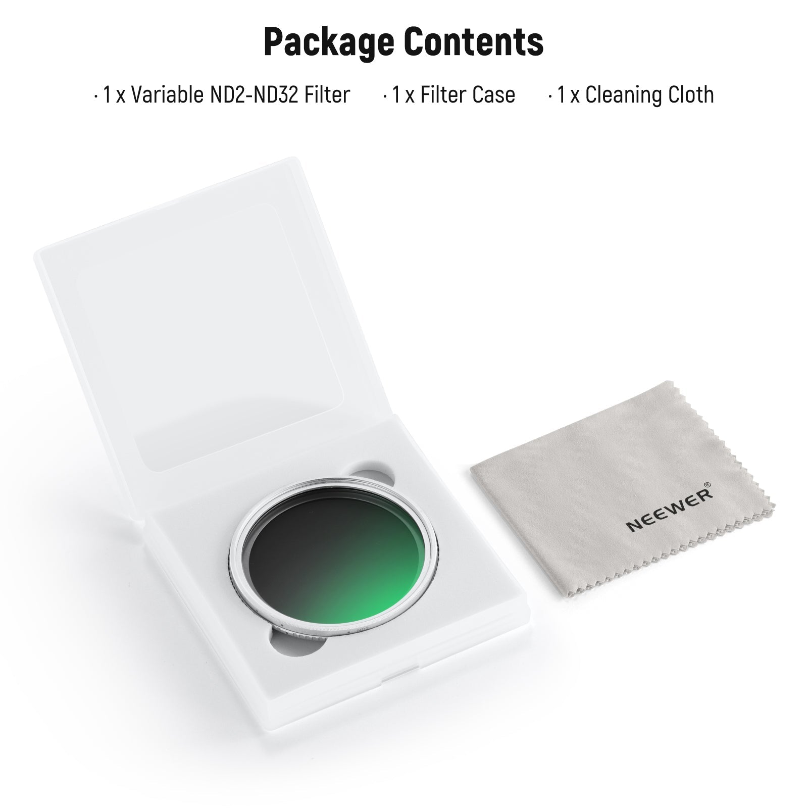 NEEWER 67mm HD Variable ND2-32 Filter for Camera & Phone
