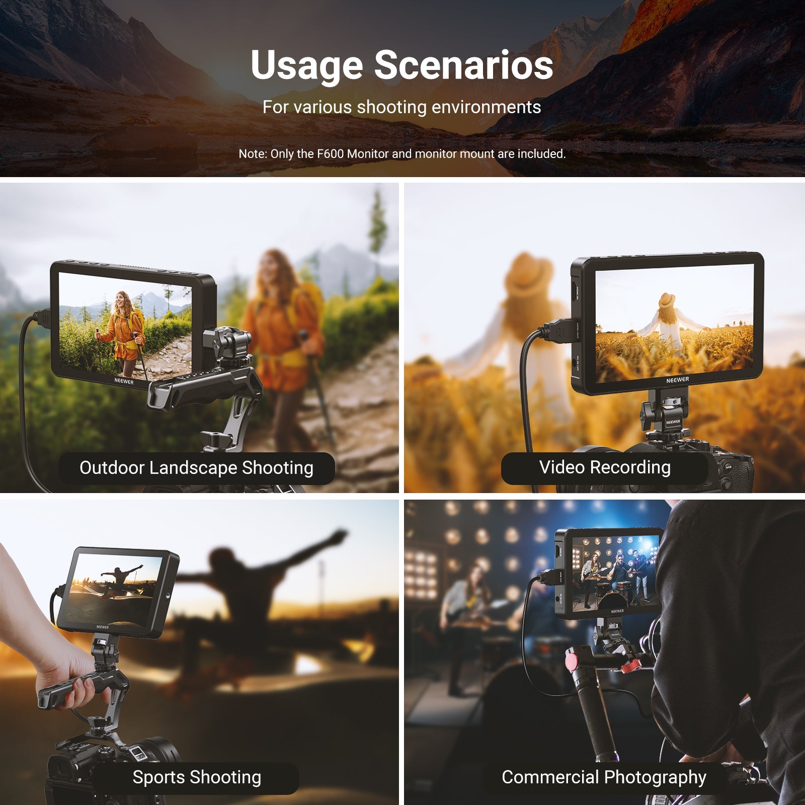 NEEWER F600 LED 7" Camera Touch Screen Monitor