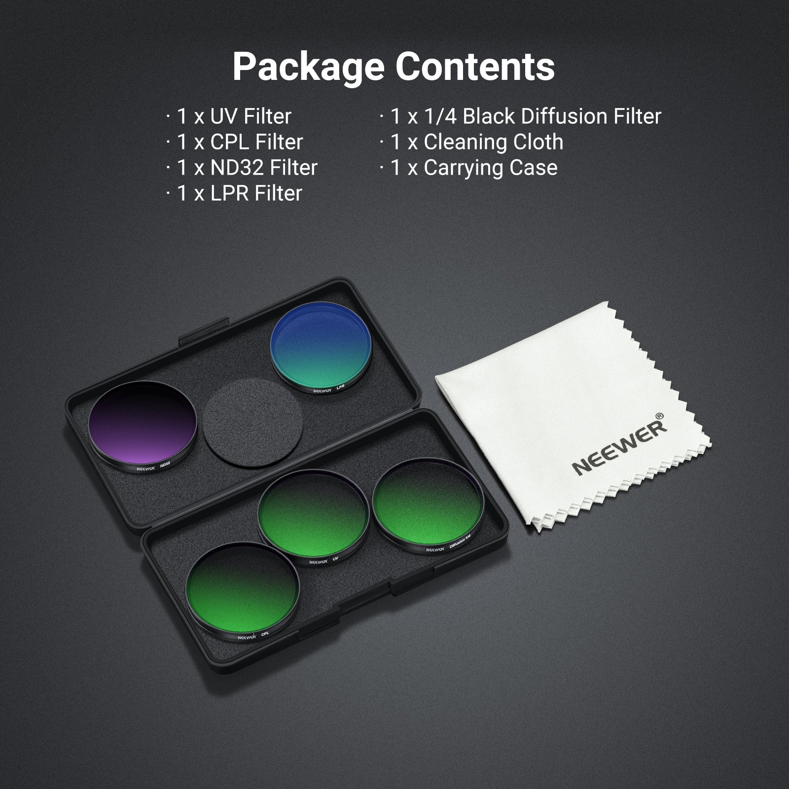 NEEWER Filter Set Compatible with DJI Osmo Action 6