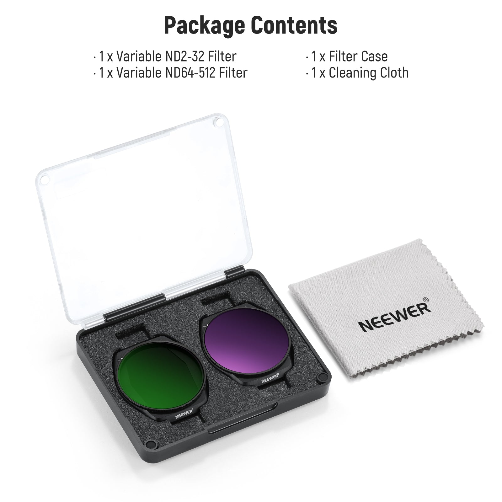 NEEWER FL-A88 2-Pack Variable ND Filter Set for DJI Air 3S
