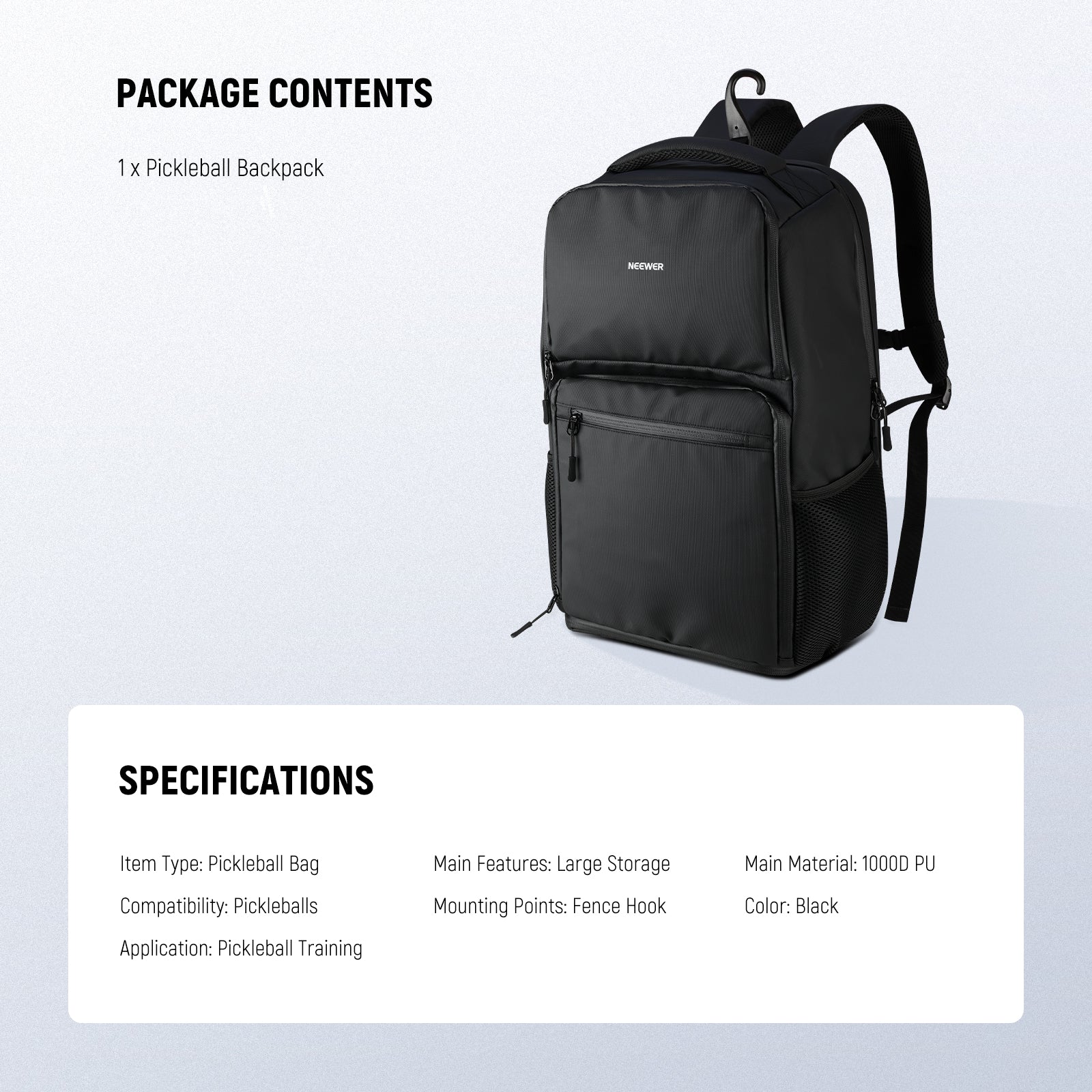 NEEWER PB01B Pickleball Backpack