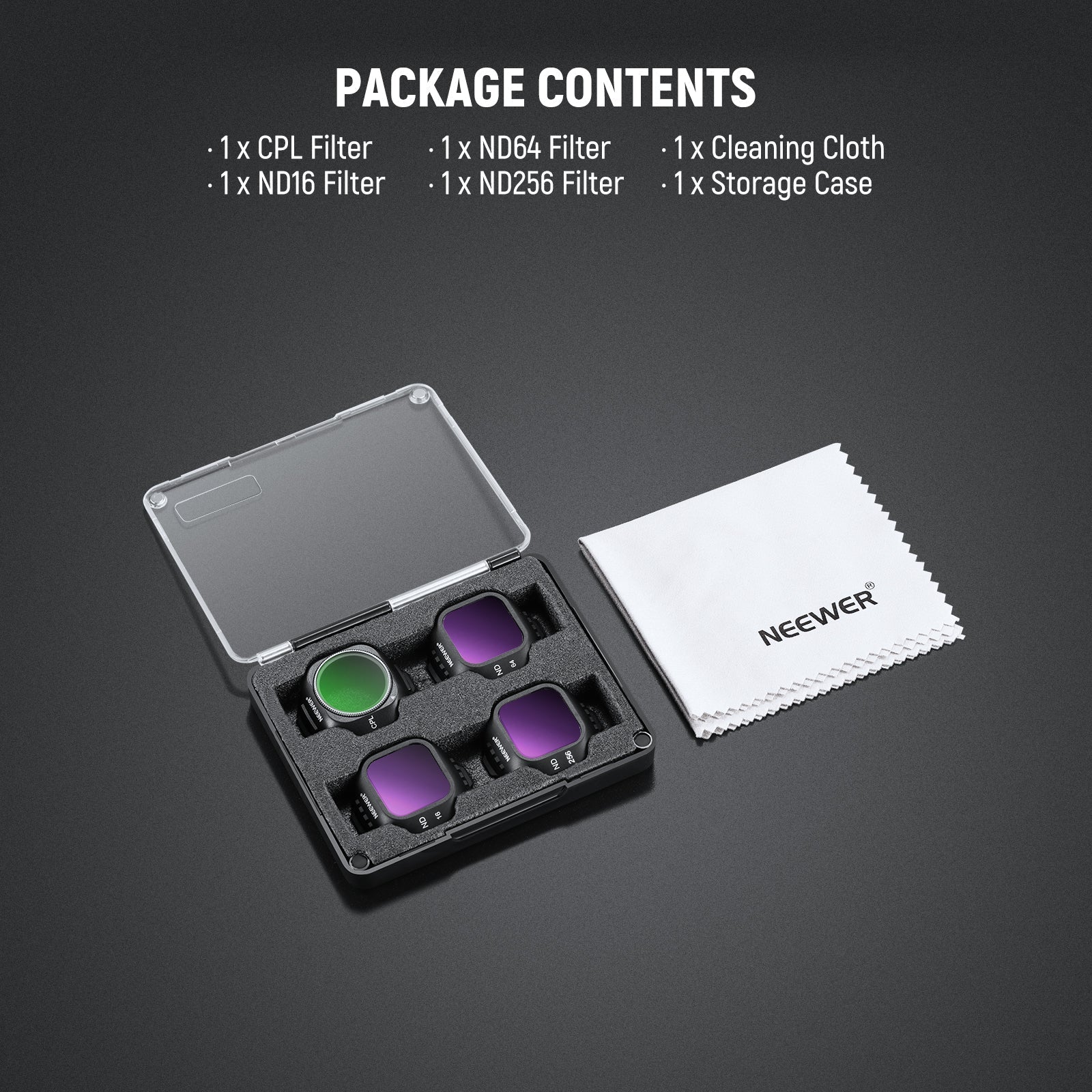 NEEWER Filter Set Compatible with DJI Mini 5 Pro Drone
