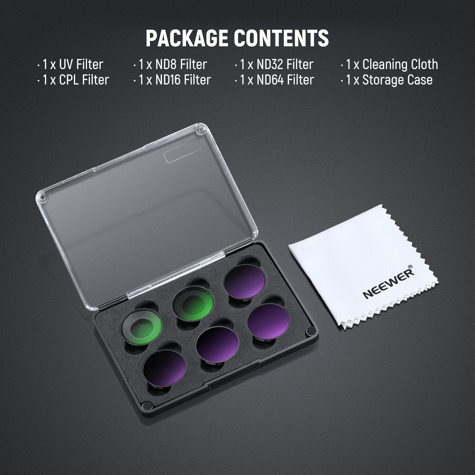 NEEWER Filter Set For Insta360 GO Ultra