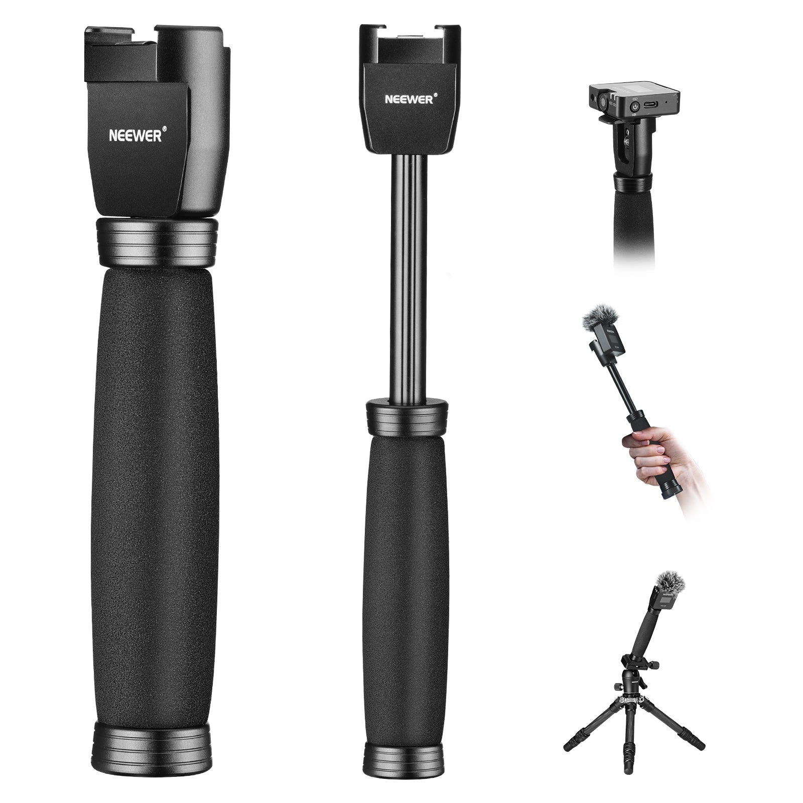NEEWER MS004 Telescoping Interview Mic Handle for Wireless Go