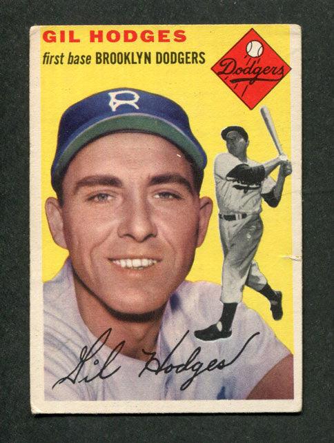1954 Topps #102 Gil Hodges Brooklyn Dodgers Baseball Card
