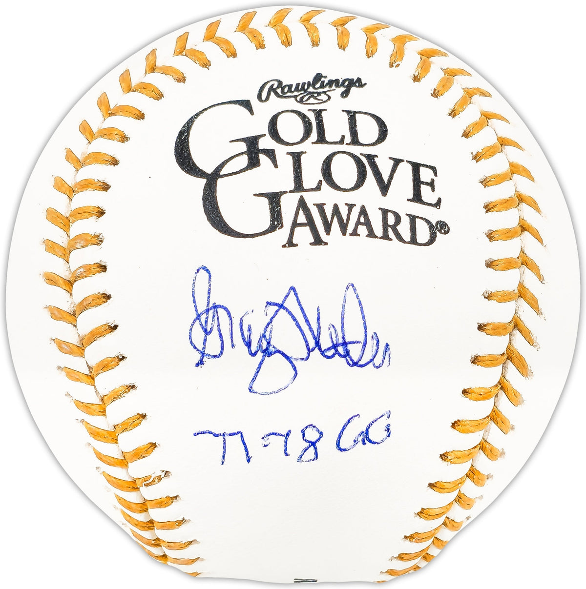 Graig Nettles Autographed Official Gold Glove Logo MLB Baseball New York Yankees "77 & 78 GG" Beckett BAS Witness
