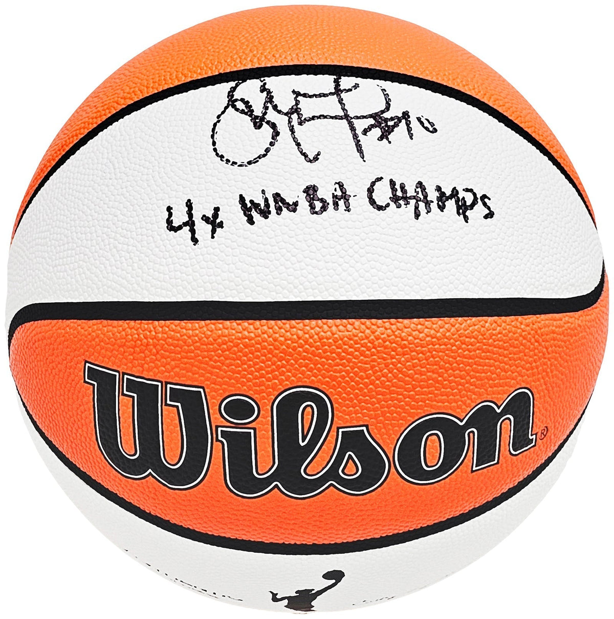 Sue Bird Autographed Authentic White Panel Indoor/Outdoor Basketball Seattle Storm "4X WNBA CHAMPS" Beckett BAS QR Stock #214844