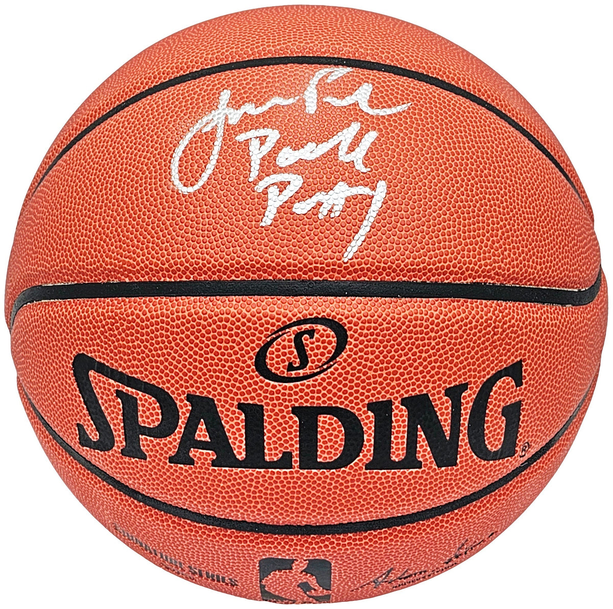 Jordan Poole Autographed Official Spalding Signature Series Basketball Golden State Warriors "Poole Party" Beckett BAS Witness Stock #215538