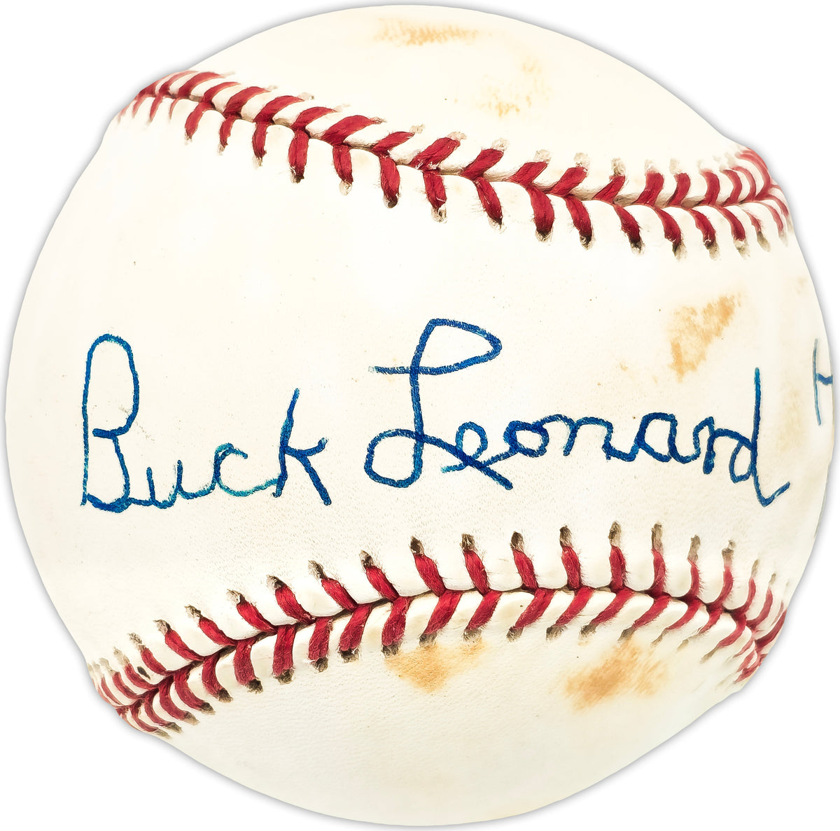 Buck Leonard Autographed Official NL Baseball Negro Leagues "HOF 1972" JSA #AA59972