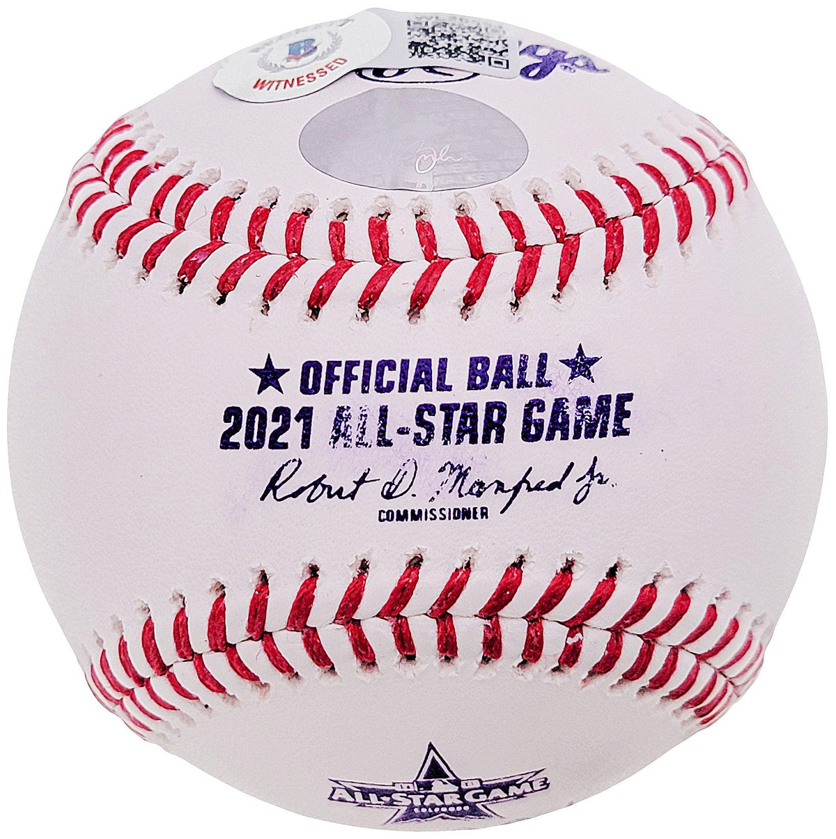 Walker Buehler Autographed Official 2021 All Star Game Logo Baseball Los Angeles Dodgers Beckett BAS QR #WL26554