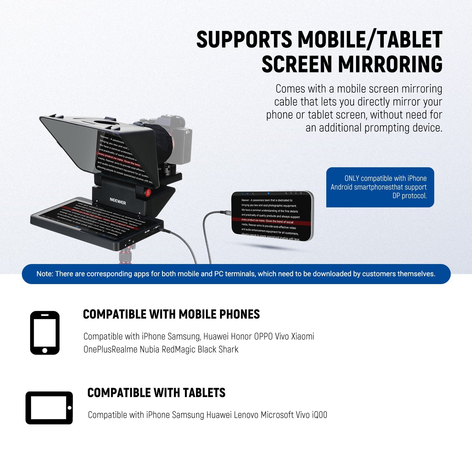 NEEWER X11 2-In-1 Teleprompter with Monitor